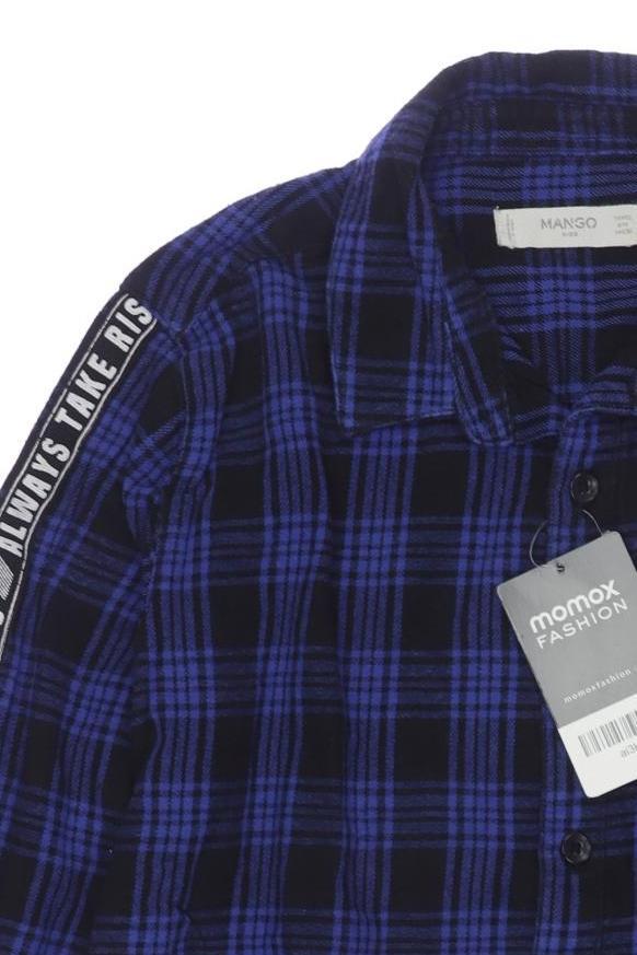 Thumbnail - Mango Jungen Hemd, blau, Gr. 140