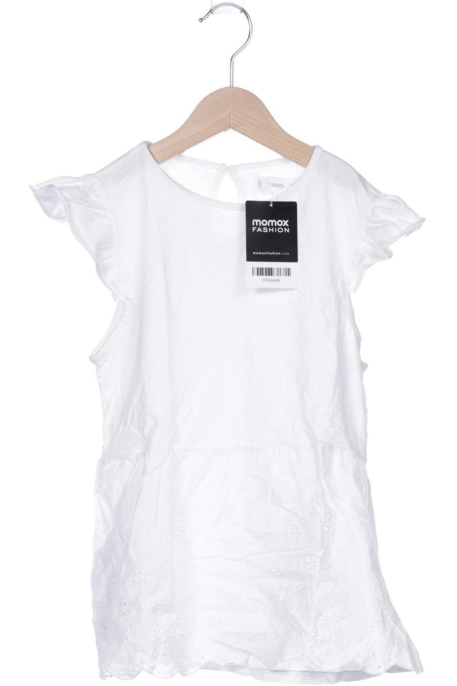 

MANGO Mädchen Bluse, weiß