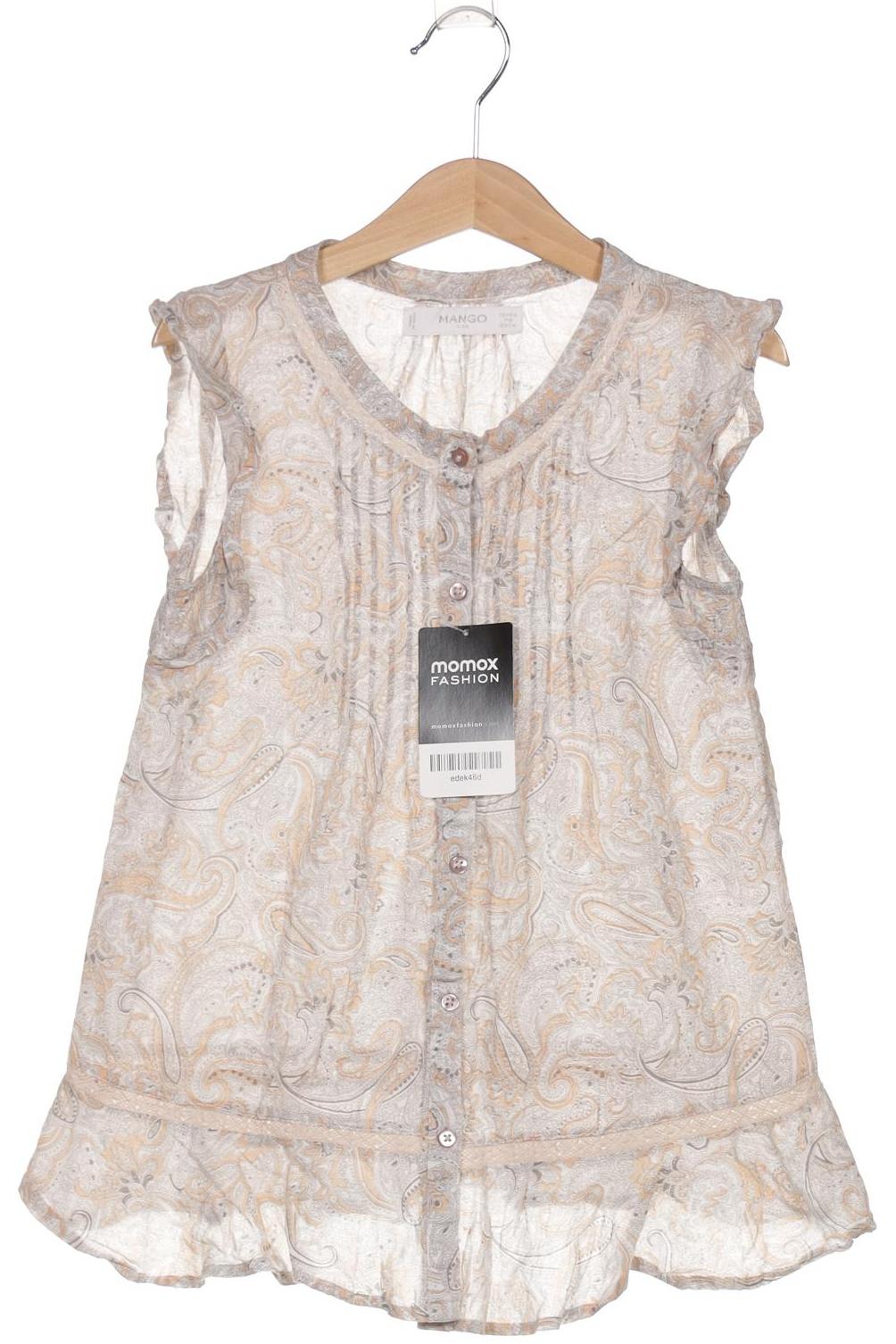 

Mango Damen Bluse, beige, Gr. 128