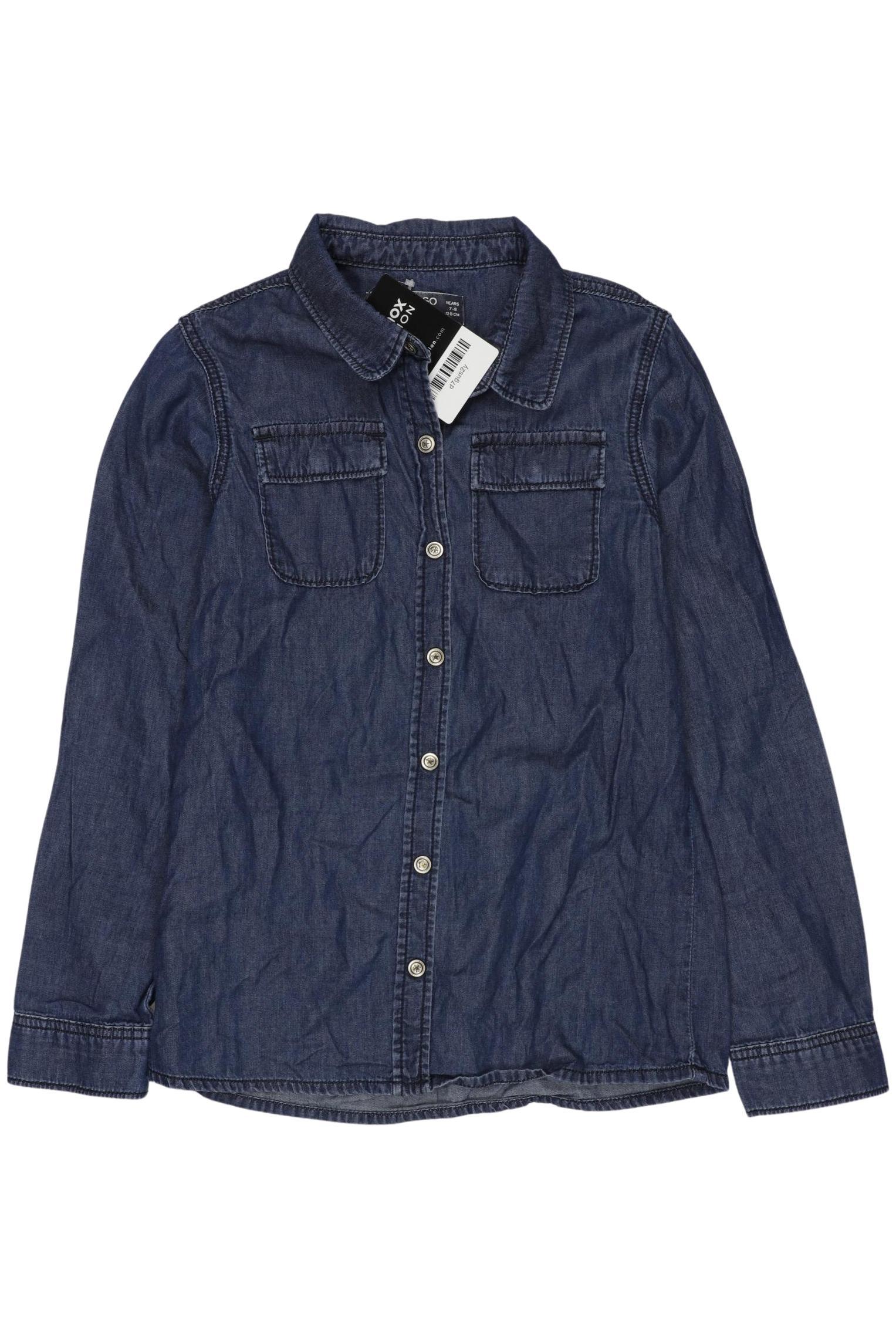 

Mango Damen Bluse, blau, Gr. 128