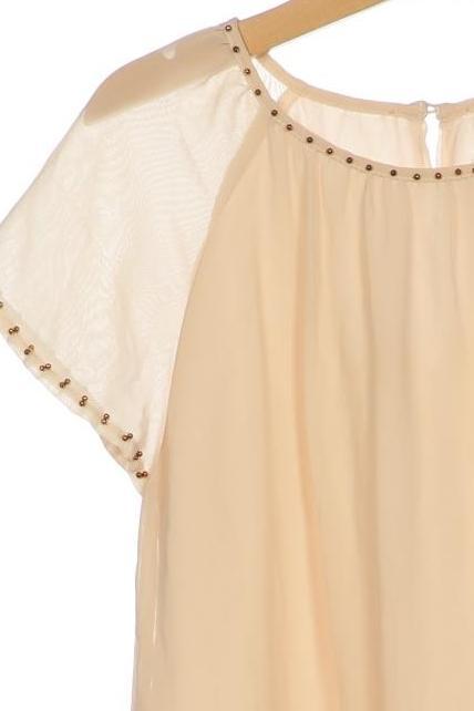 Thumbnail - Mango Mädchen Kleid, beige, Gr. 128