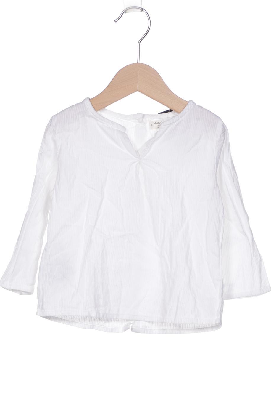 

MANGO Mädchen Langarmshirt, weiß