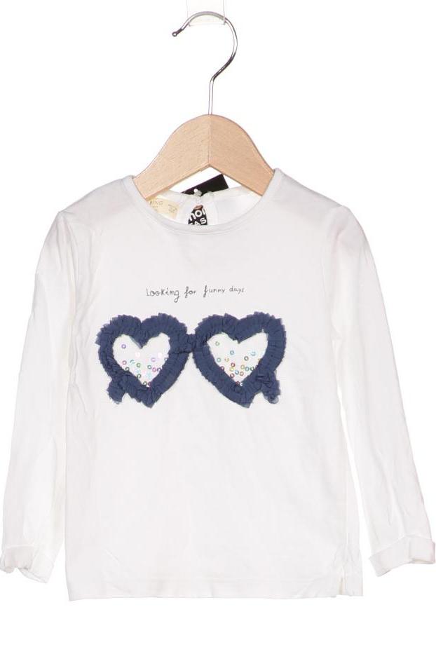 

MANGO Mädchen Langarmshirt, weiß