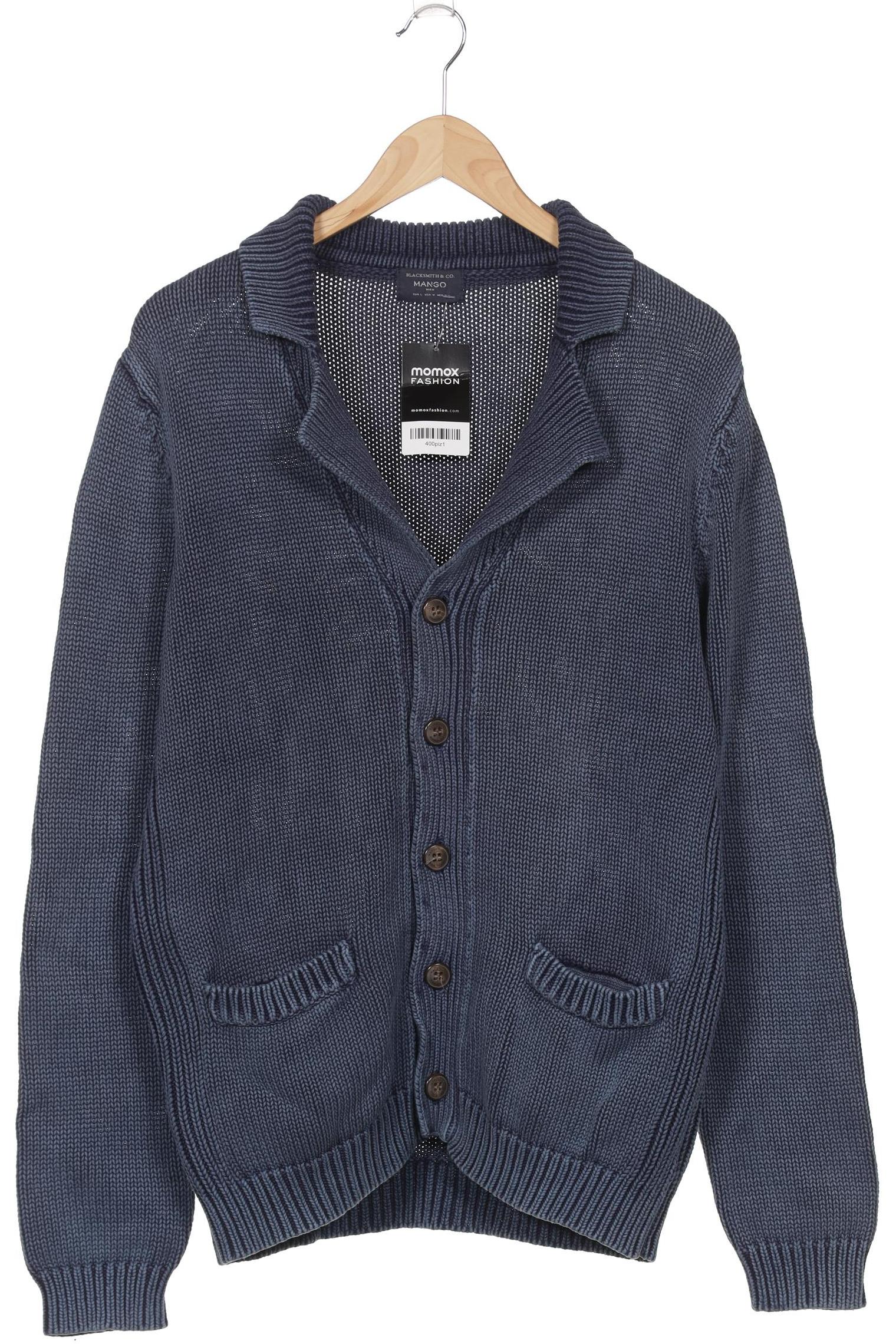 

Mango MAN Herren Strickjacke, blau, Gr. 52