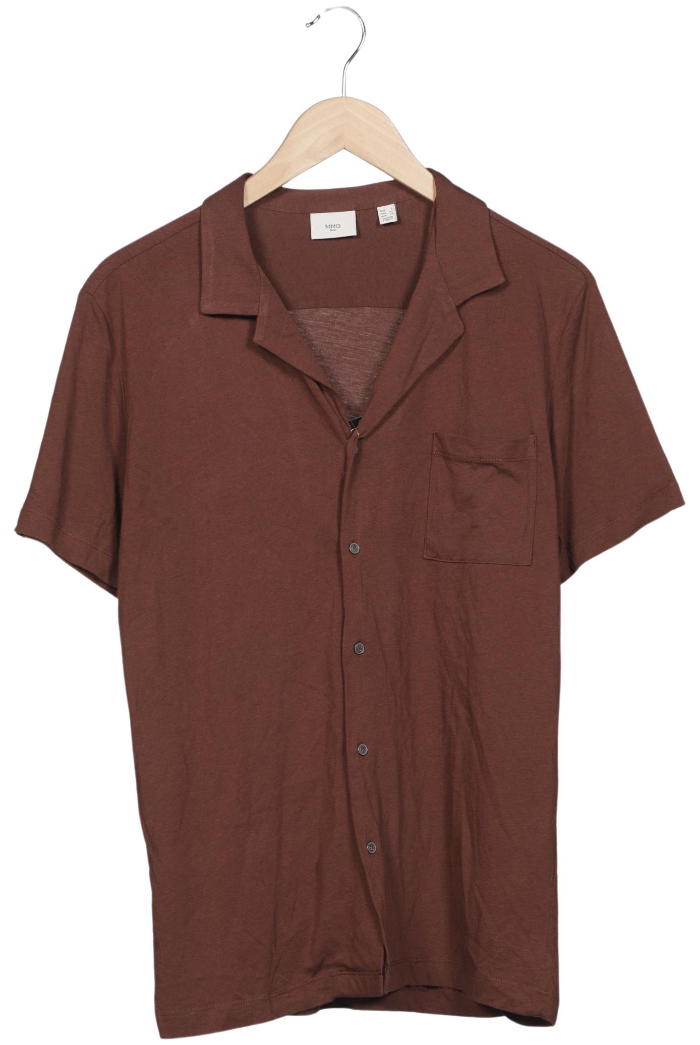 

Mango MAN Herren Hemd, braun, Gr. 46