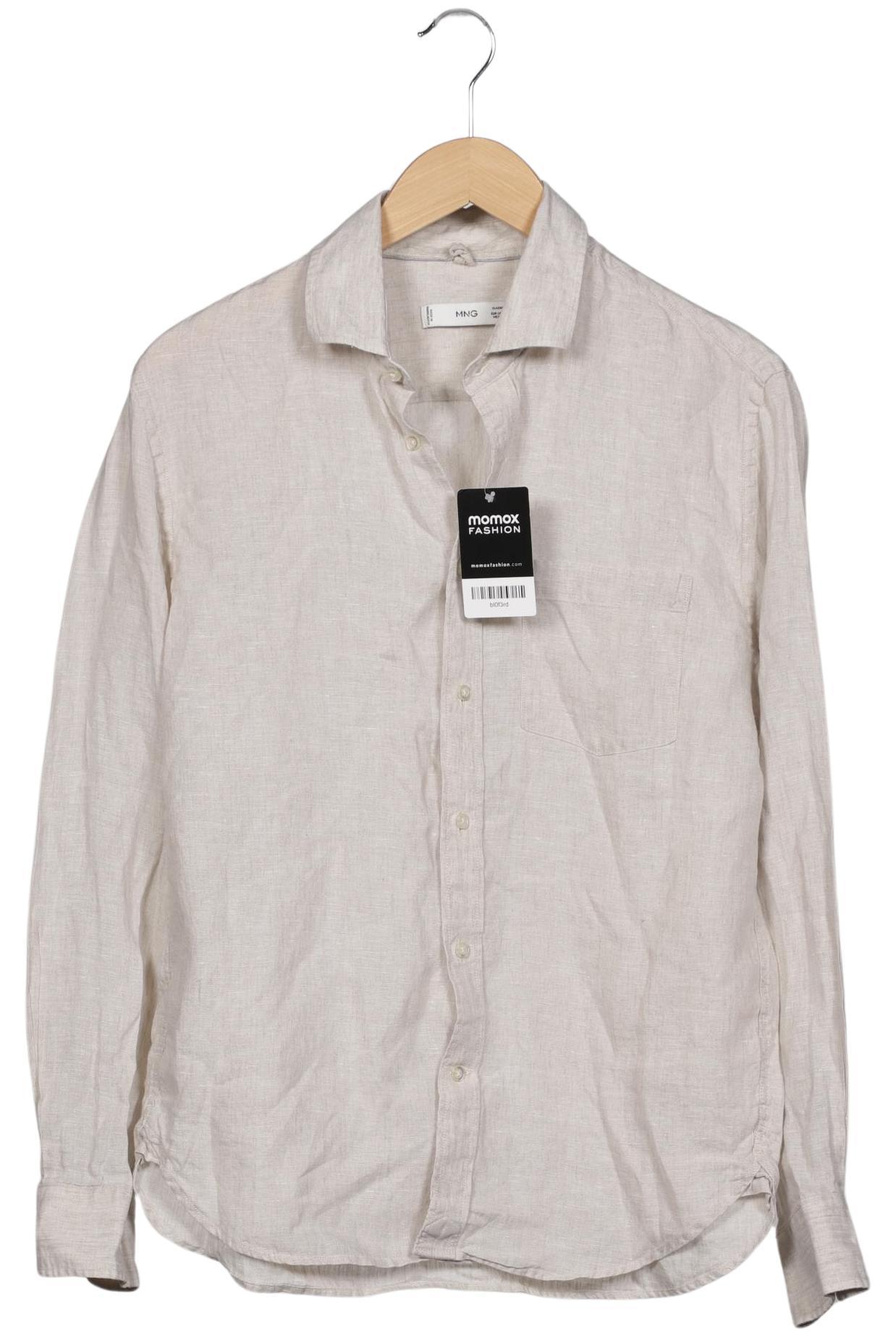 

Mango MAN Herren Hemd, beige, Gr. 46
