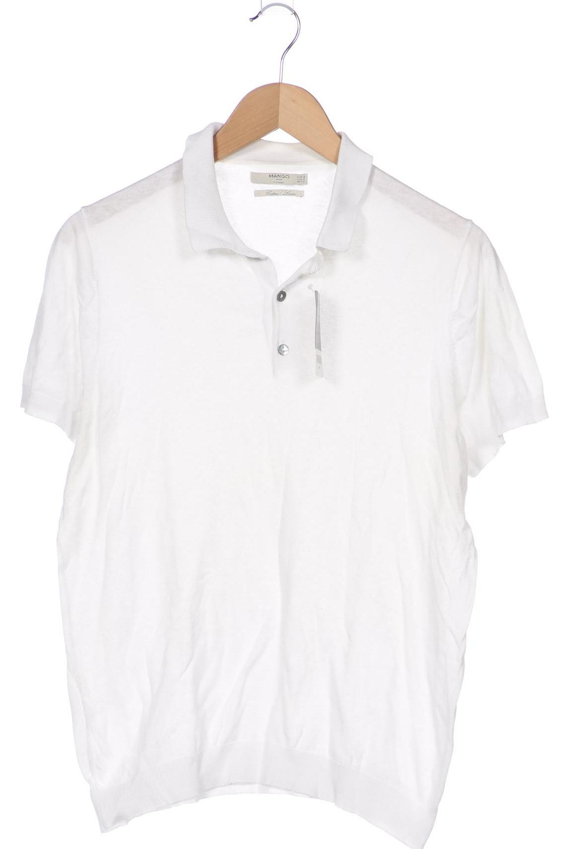 

Mango MAN Herren Poloshirt, weiß, Gr. 48