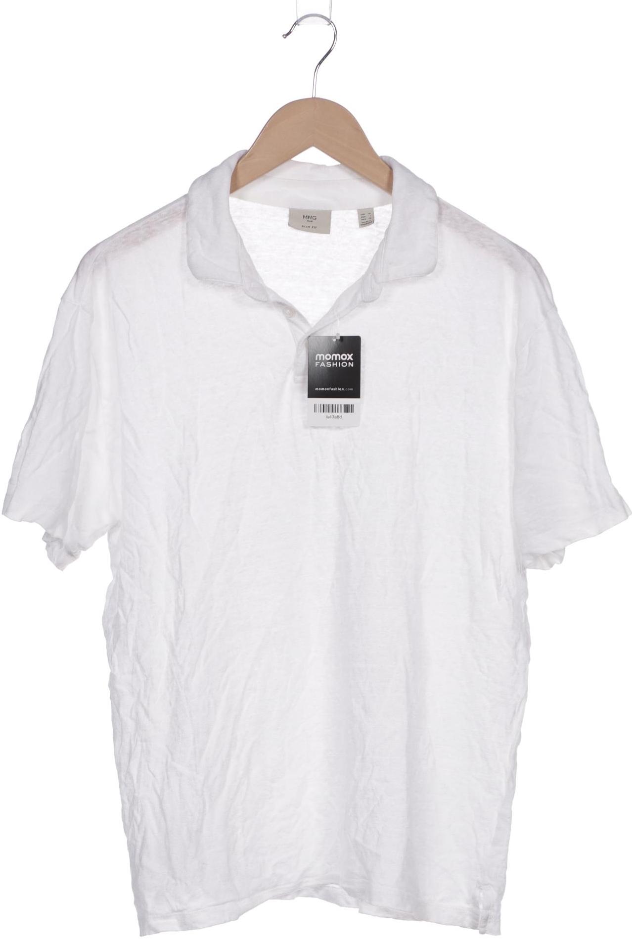 

Mango MAN Herren Poloshirt, weiß, Gr. 54