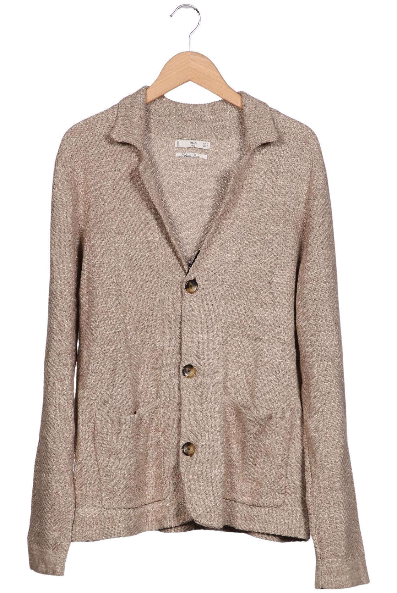 

Mango MAN Herren Strickjacke, beige, Gr. 48