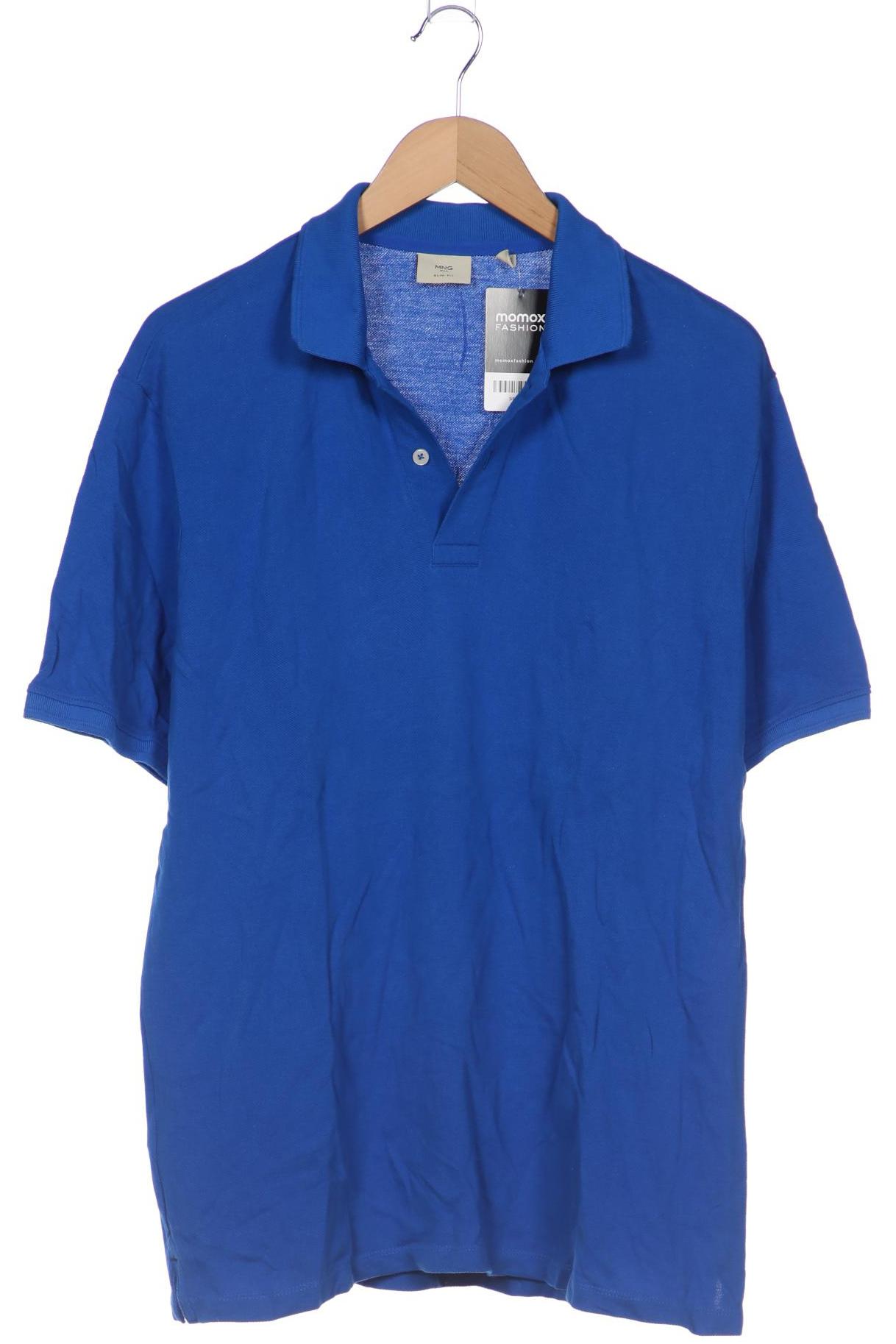 

Mango MAN Herren Poloshirt, blau, Gr. 54