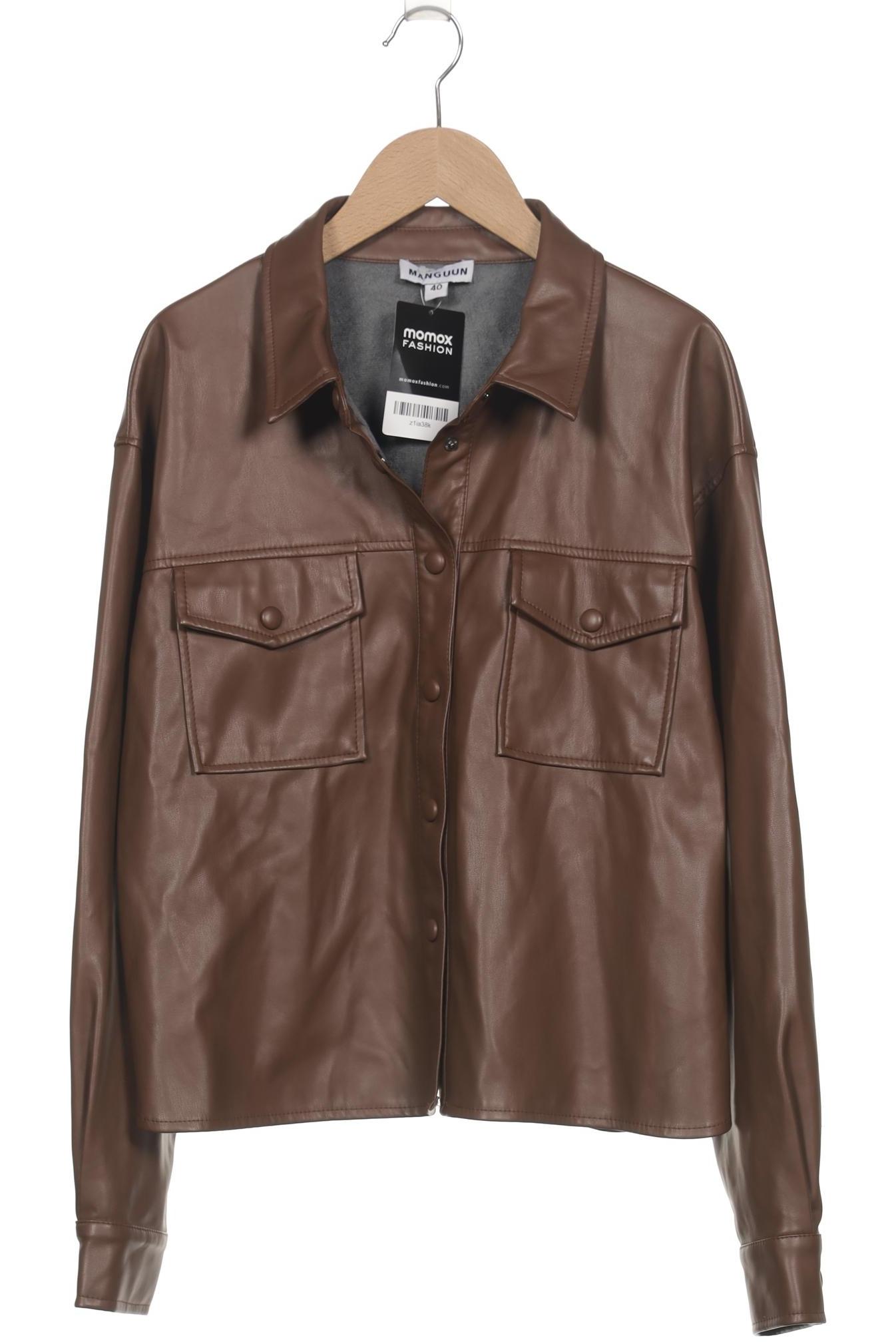 

Manguun Damen Jacke, braun, Gr. 40