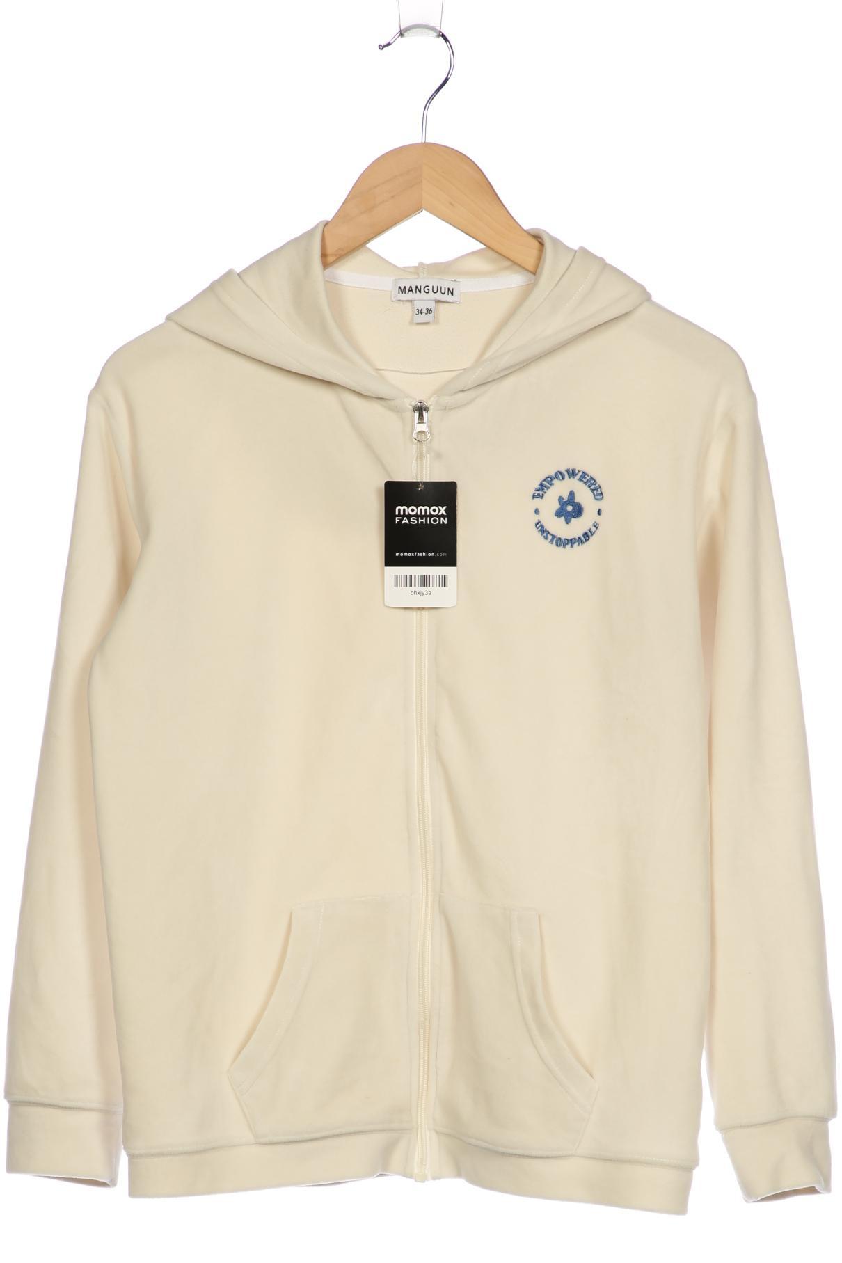 

Manguun Damen Kapuzenpullover, cremeweiß, Gr. 34