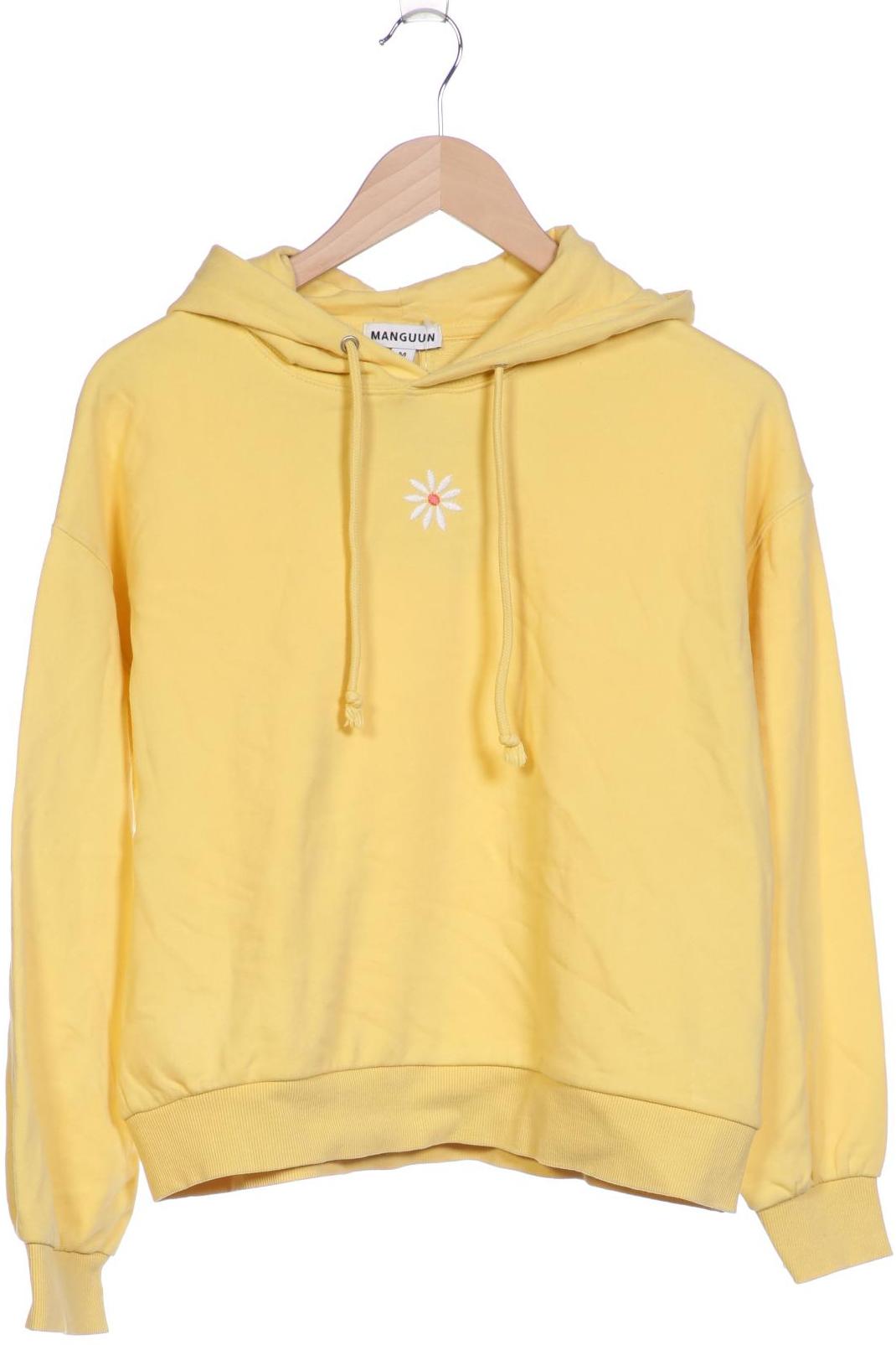 

Manguun Damen Kapuzenpullover, gelb, Gr. 38