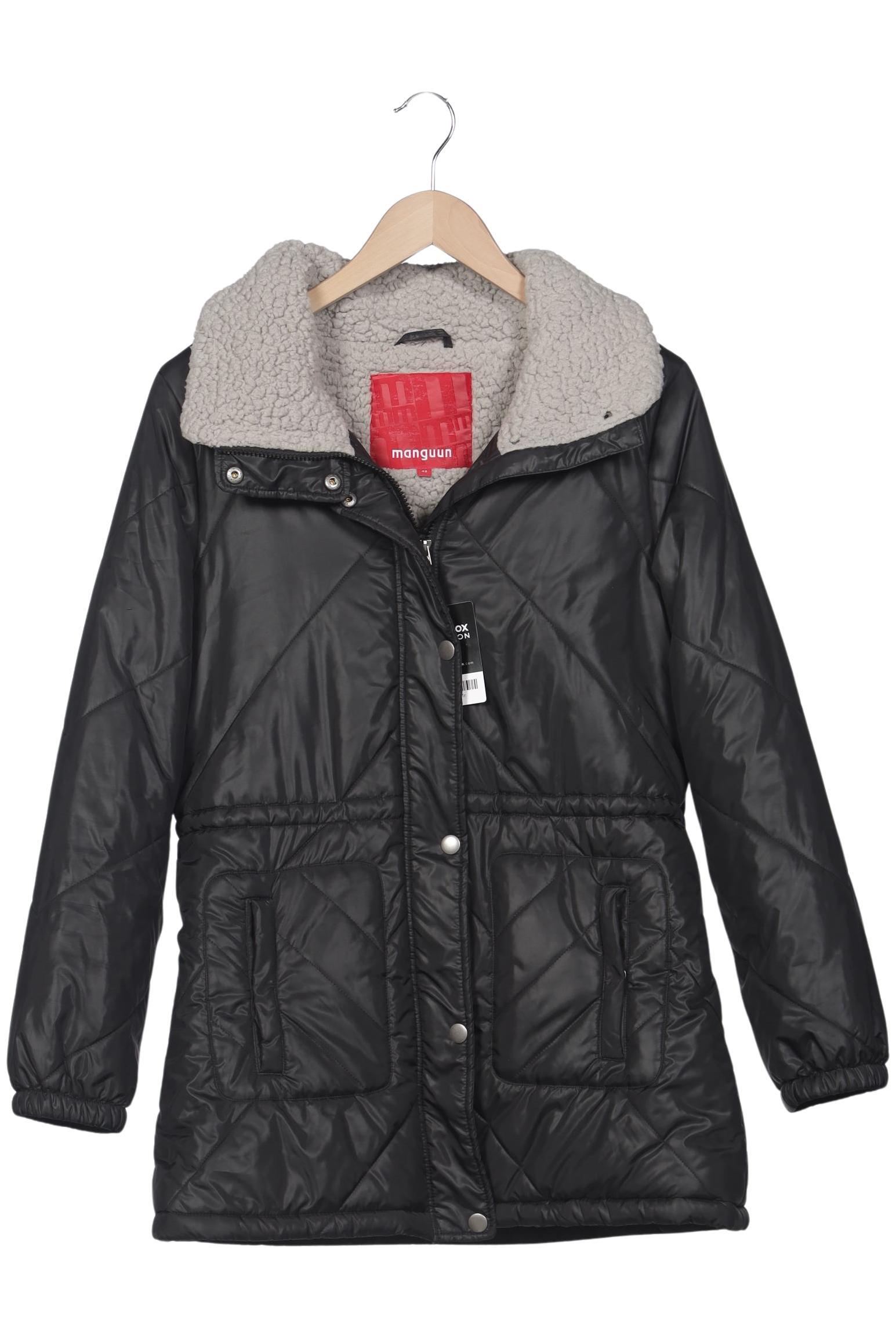 

Manguun Damen Mantel, schwarz, Gr. 42