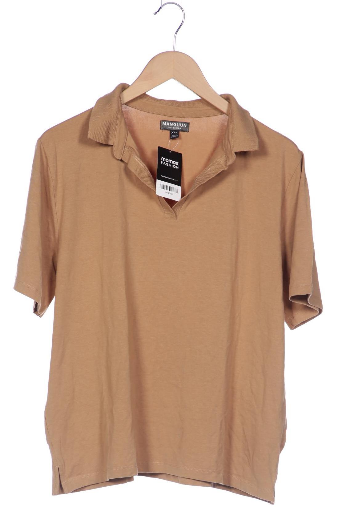 

Manguun Damen Poloshirt, beige, Gr. 46