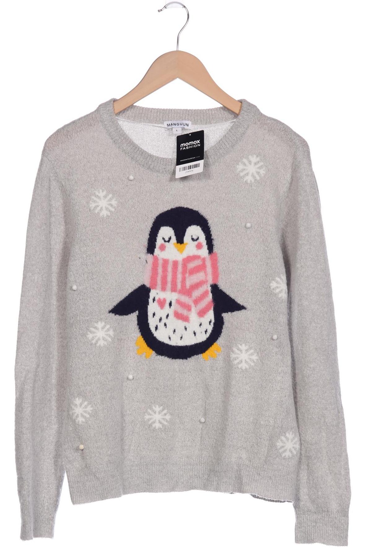 

Manguun Damen Pullover, grau, Gr. 42