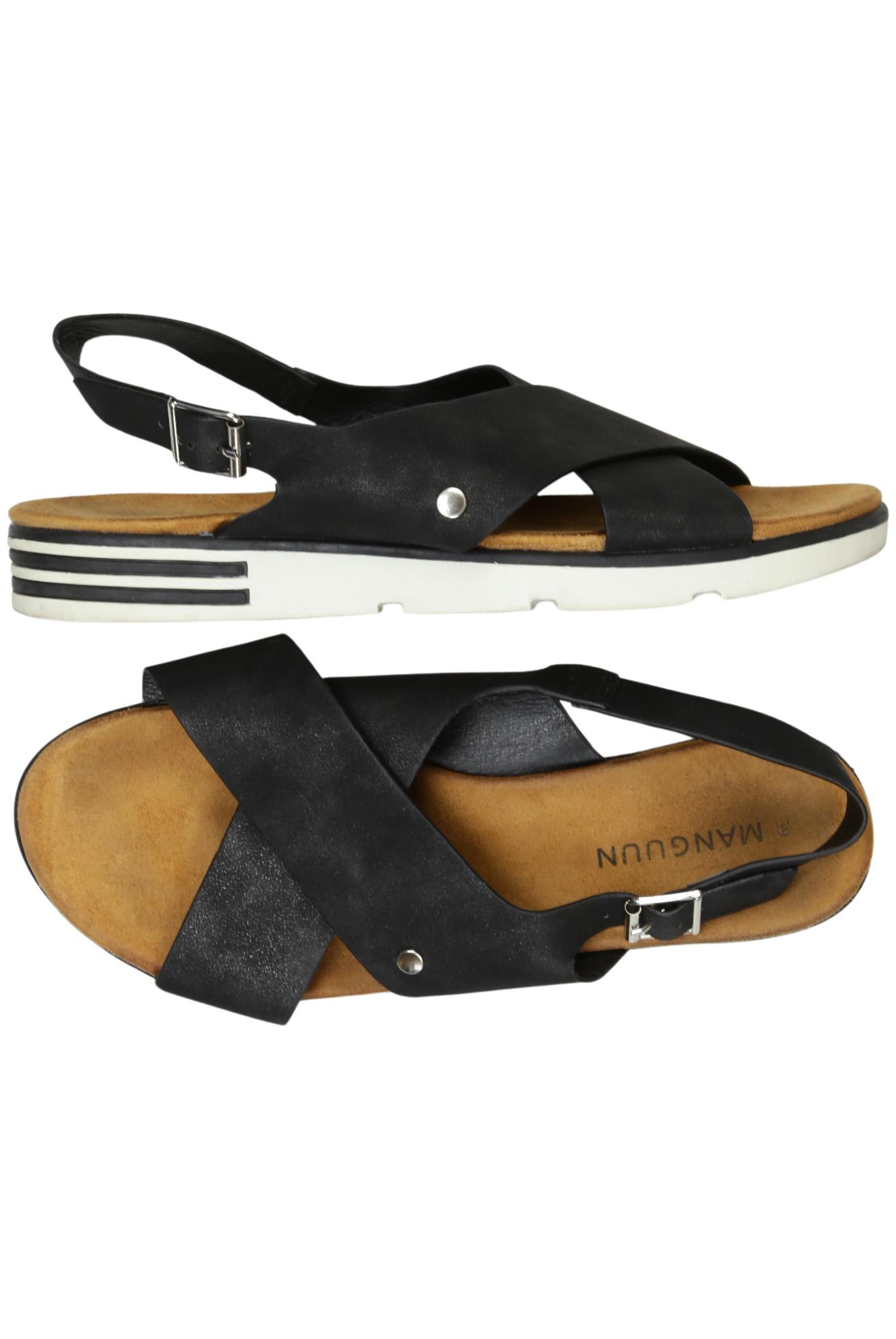 

Manguun Damen Sandale, schwarz, Gr. 39
