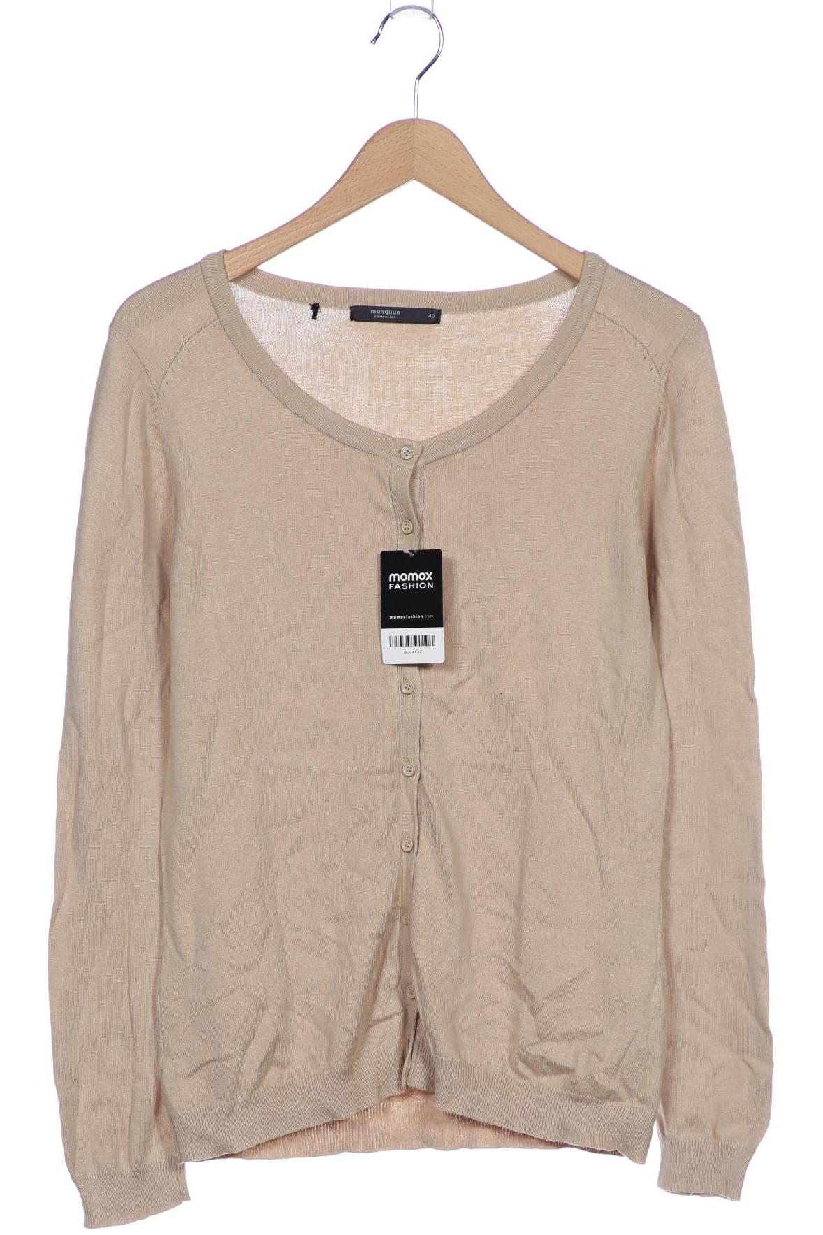 

Manguun Damen Strickjacke, beige, Gr. 40