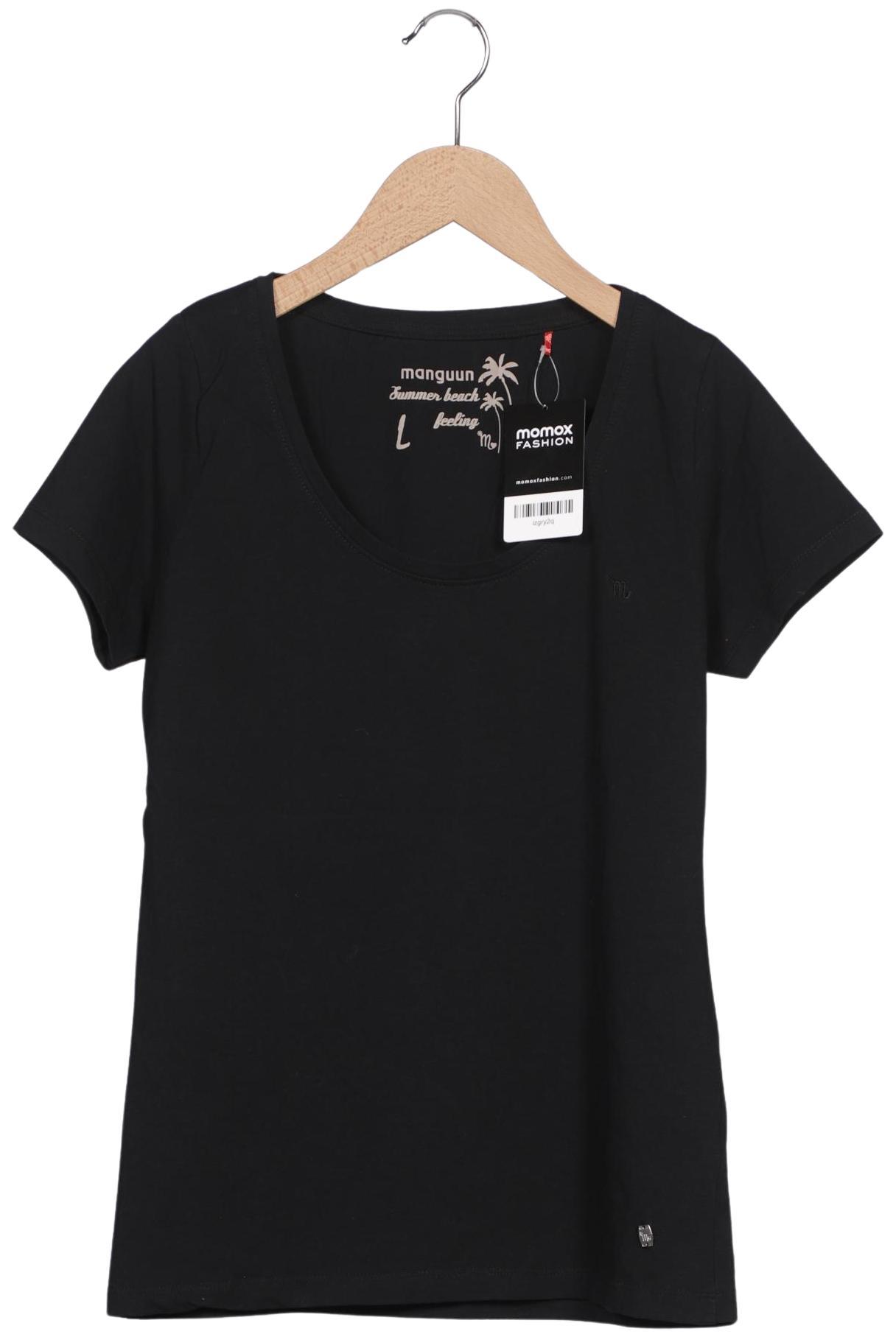 

Manguun Damen T-Shirt, schwarz, Gr. 42