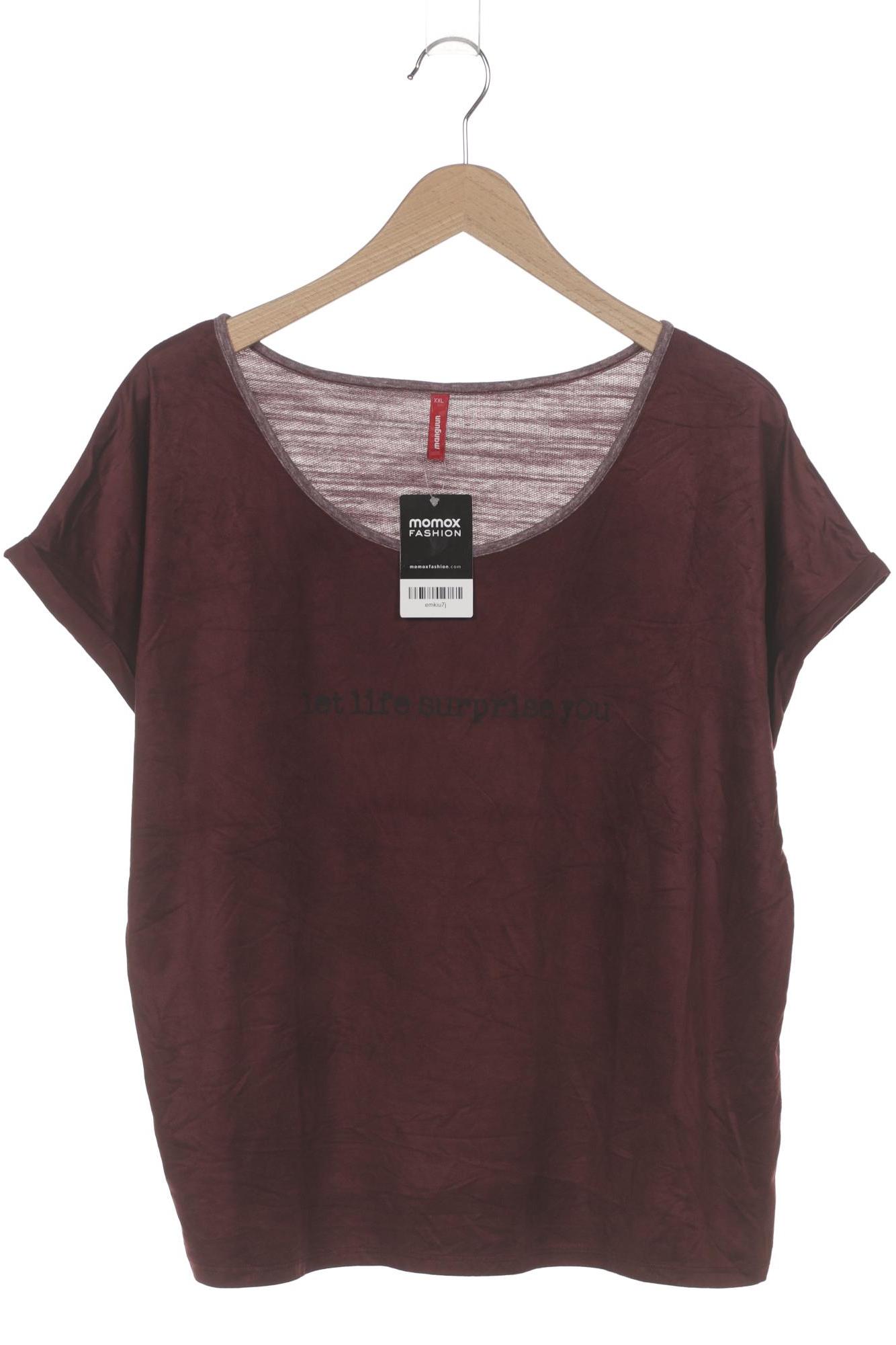 

Manguun Damen T-Shirt, bordeaux, Gr. 44