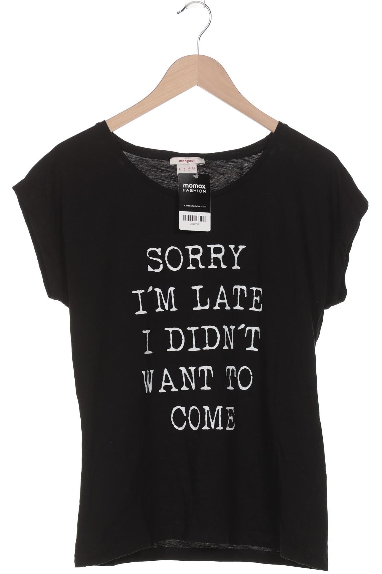 

Manguun Damen T-Shirt, schwarz, Gr. 42