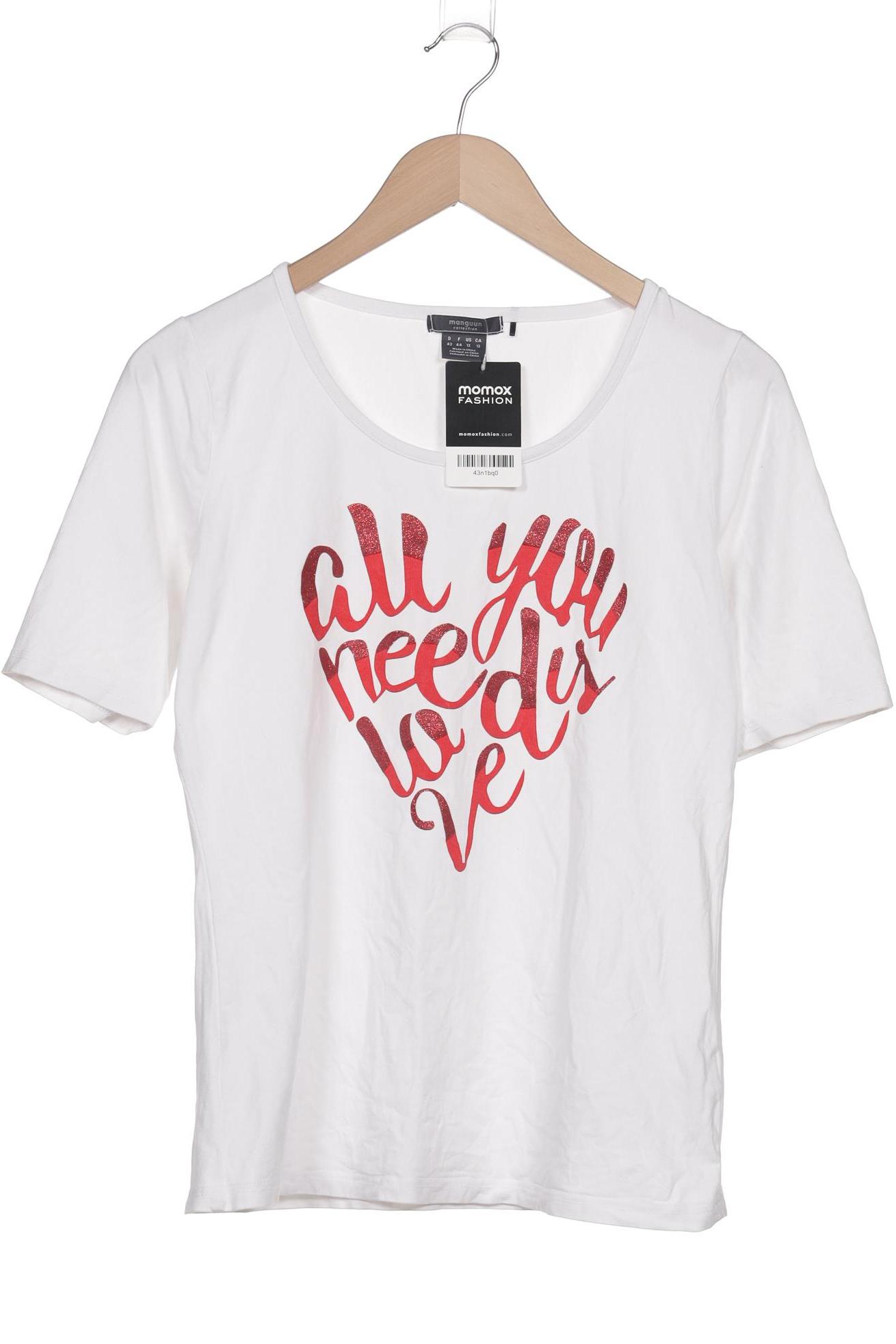 

Manguun Damen T-Shirt, weiß, Gr. 42