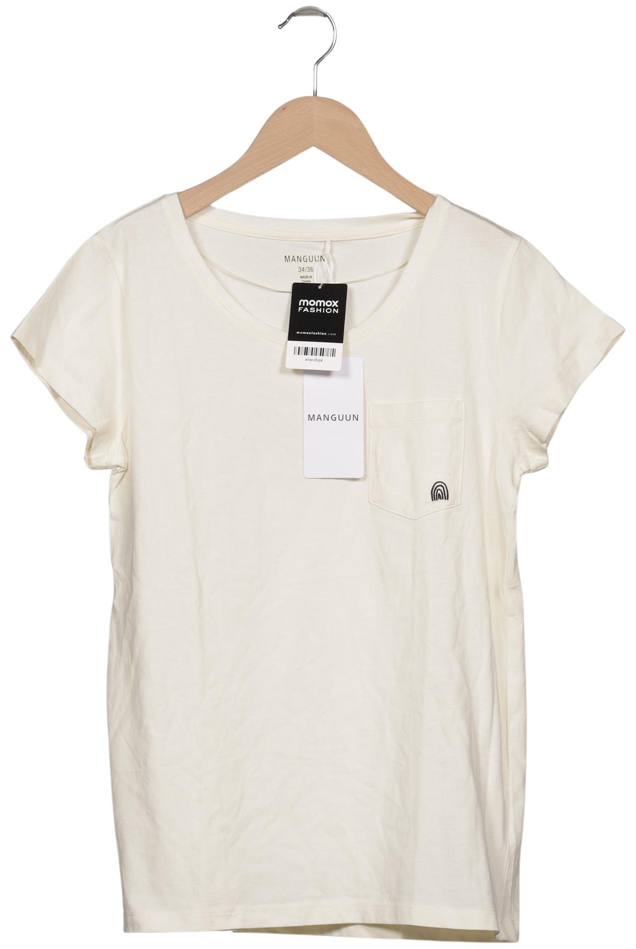 

Manguun Damen T-Shirt, cremeweiß, Gr. 34
