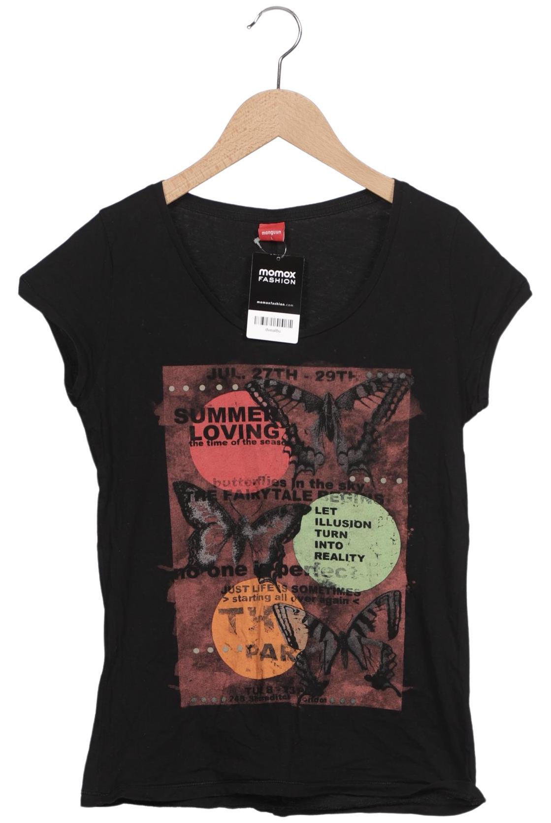 

Manguun Damen T-Shirt, schwarz, Gr. 42