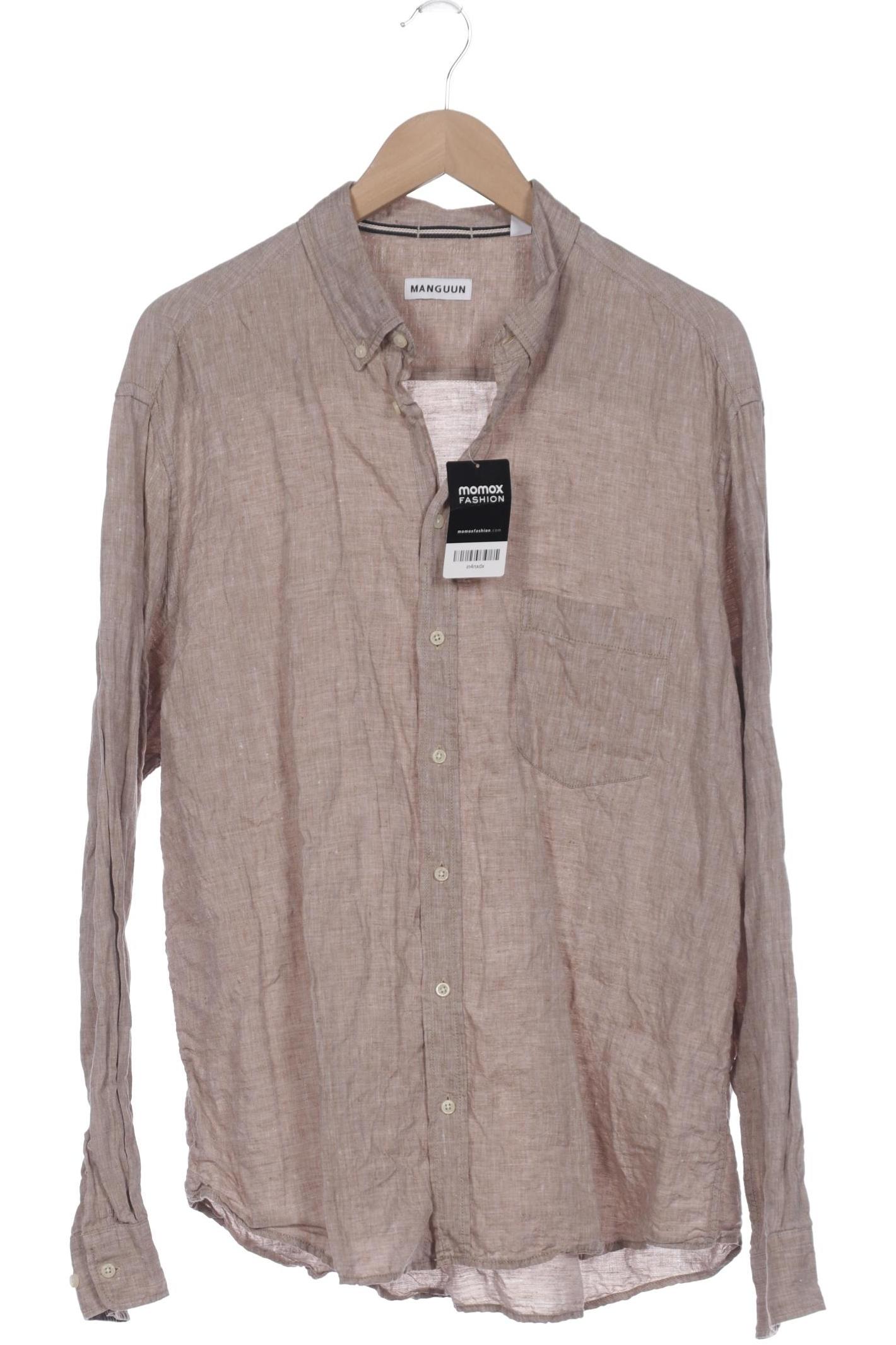 

Manguun Herren Hemd, beige, Gr. 56