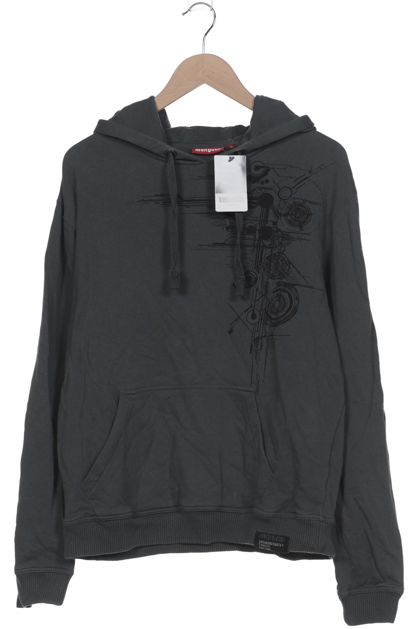 

Manguun Herren Kapuzenpullover, grau, Gr. 54