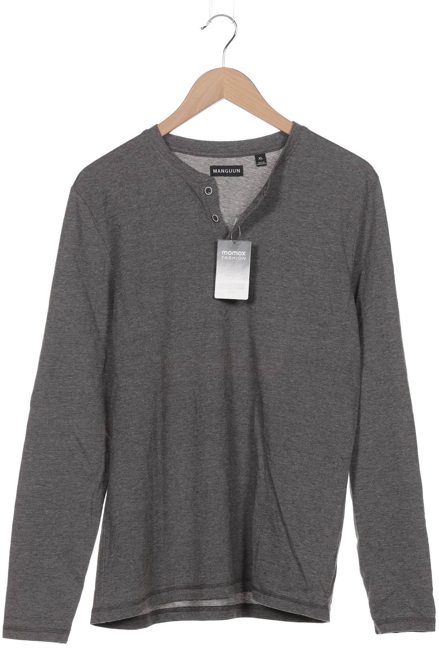 

Manguun Herren Langarmshirt, grau, Gr. 54
