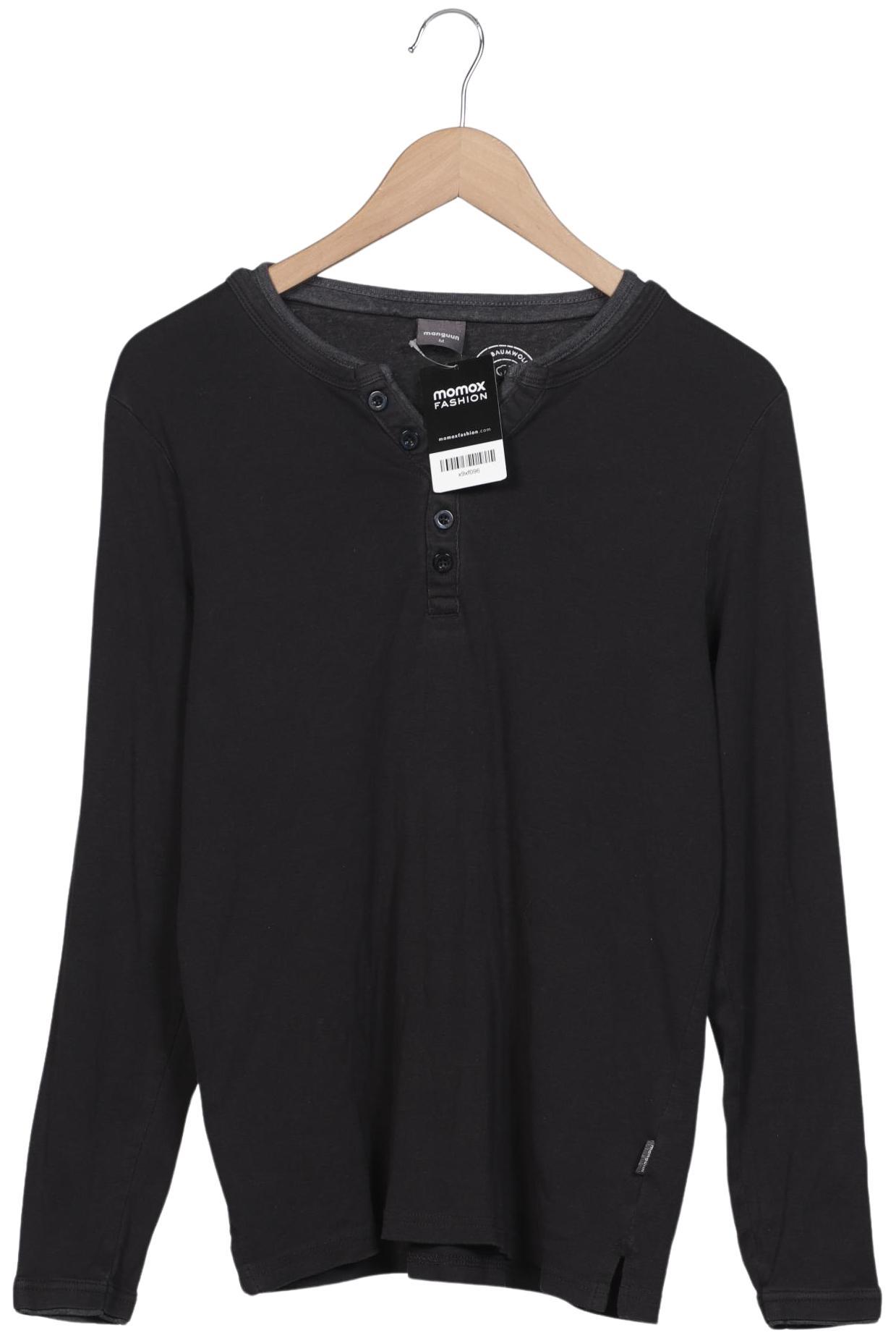 

Manguun Herren Langarmshirt, schwarz, Gr. 48