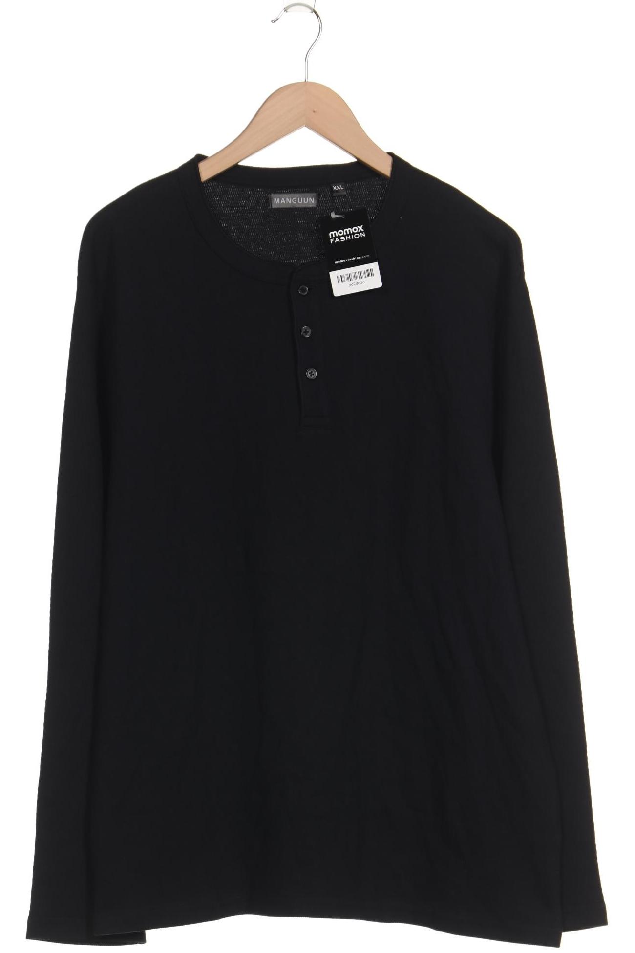 

Manguun Herren Langarmshirt, schwarz, Gr. 56