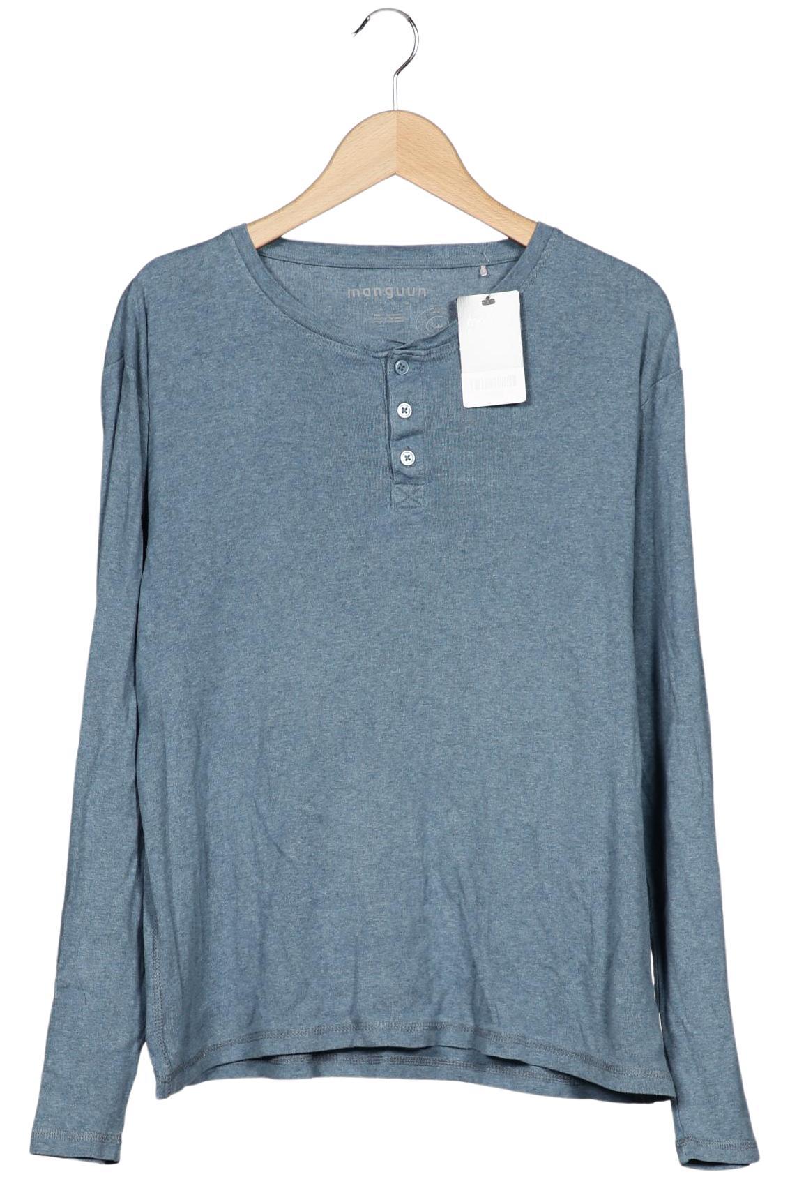 Thumbnail - Manguun Herren Langarmshirt, blau, Gr. 52