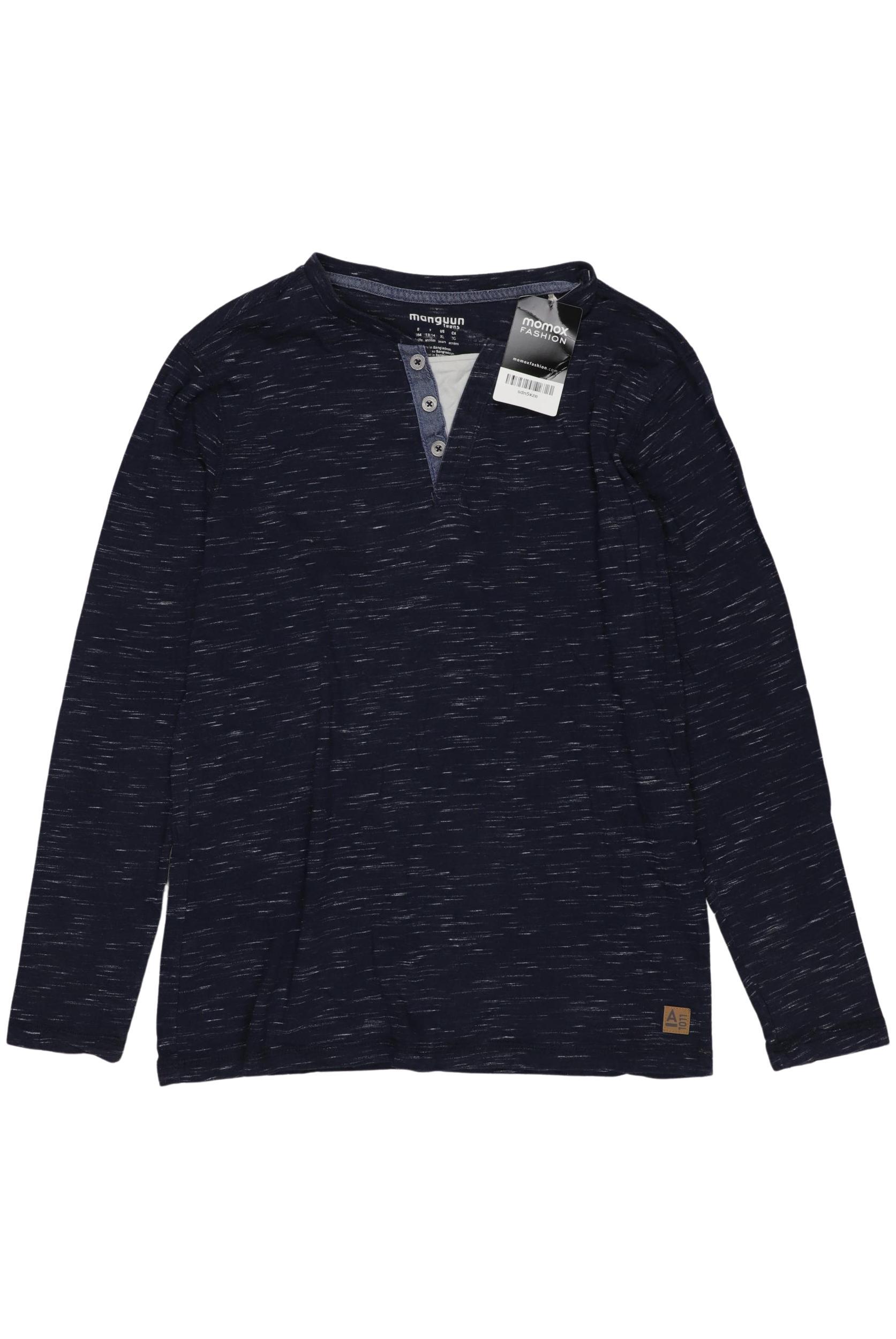 

Manguun Herren Langarmshirt, marineblau, Gr. 164