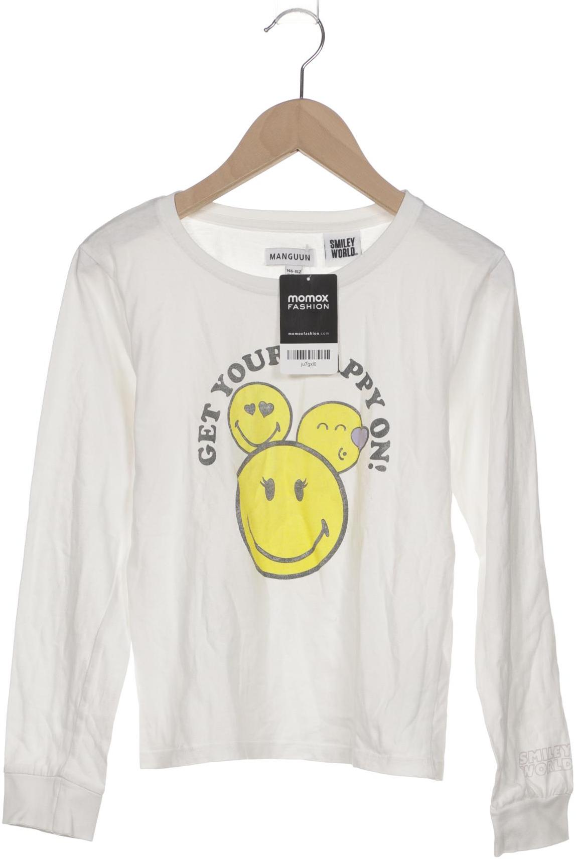 

Manguun Damen Langarmshirt, weiß, Gr. 146