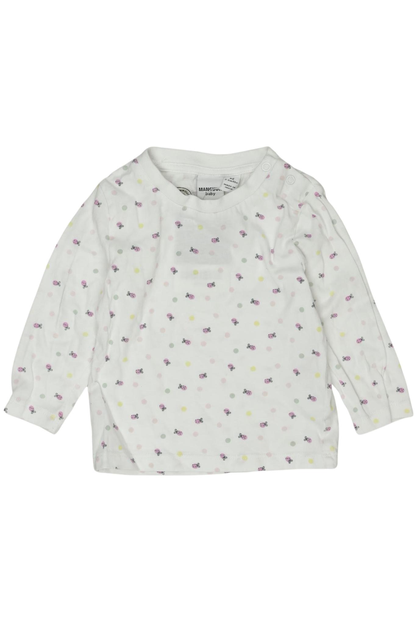 

Manguun Mädchen Langarmshirt, weiß, Gr. 62