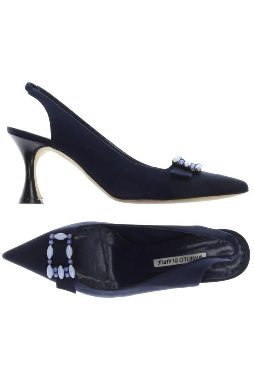 

Manolo Blahnik Damen Pumps, marineblau, Gr. 39