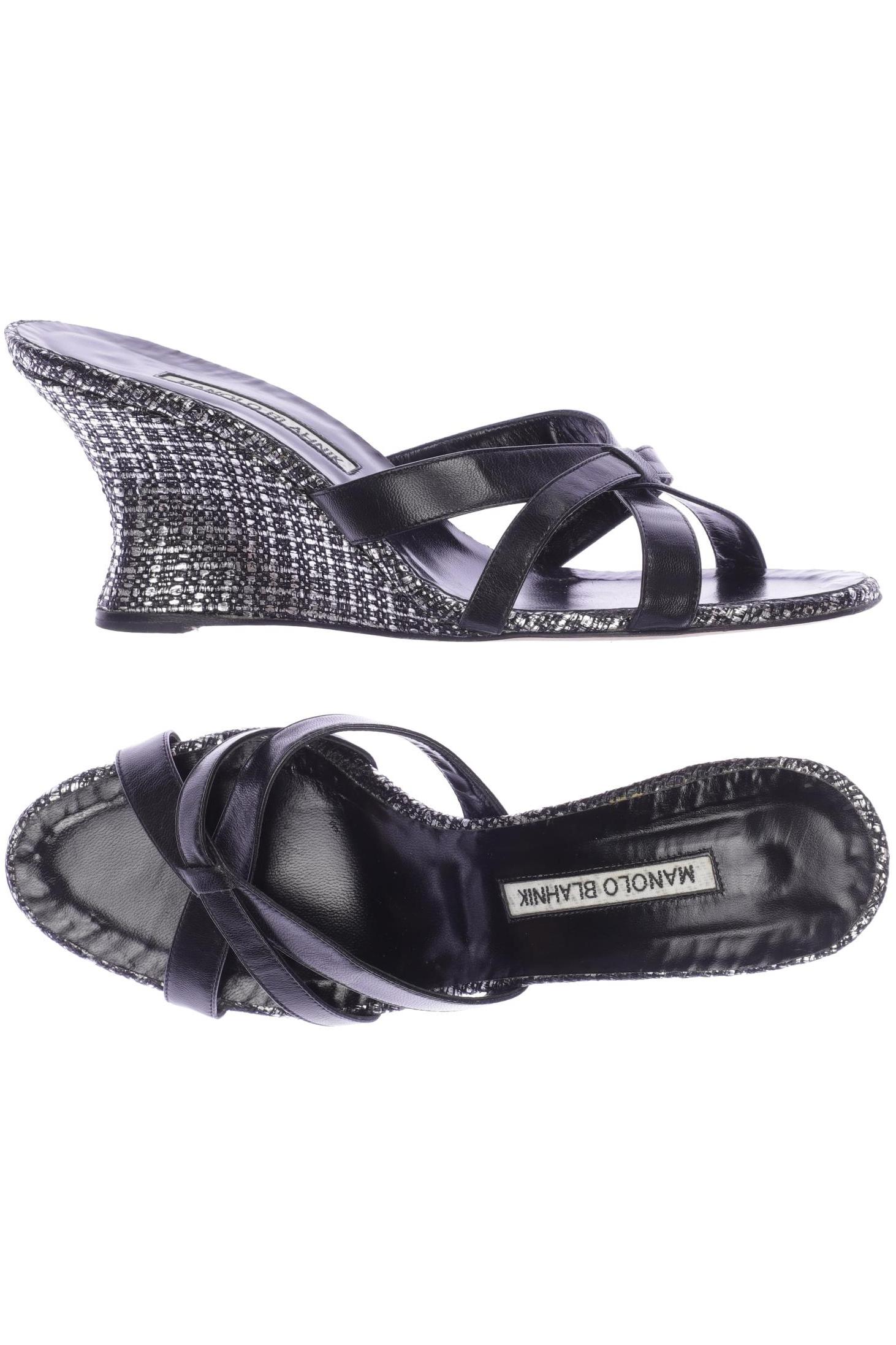

Manolo Blahnik Damen Sandale, schwarz, Gr. 38