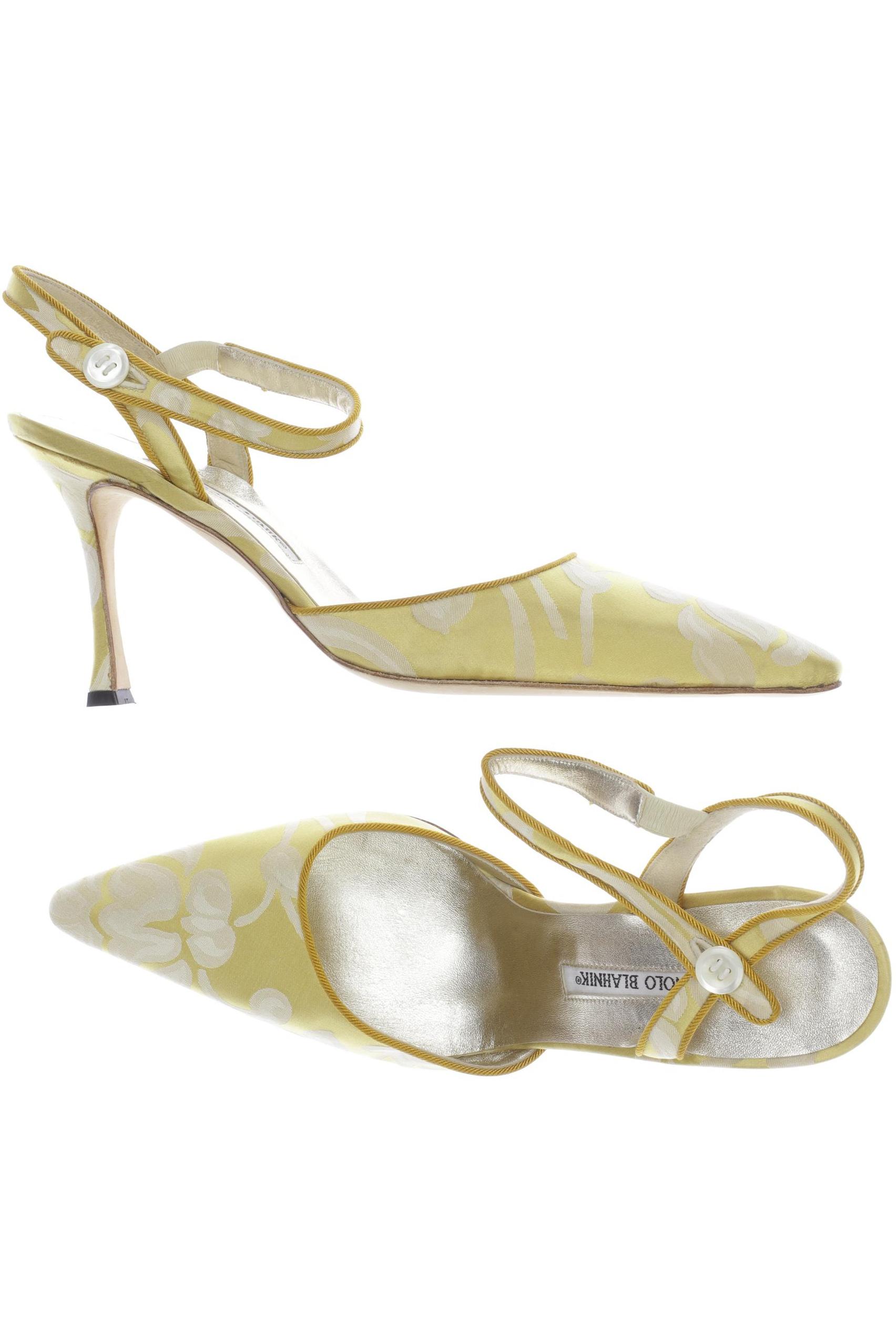 

Manolo Blahnik Damen Sandale, gelb, Gr. 41