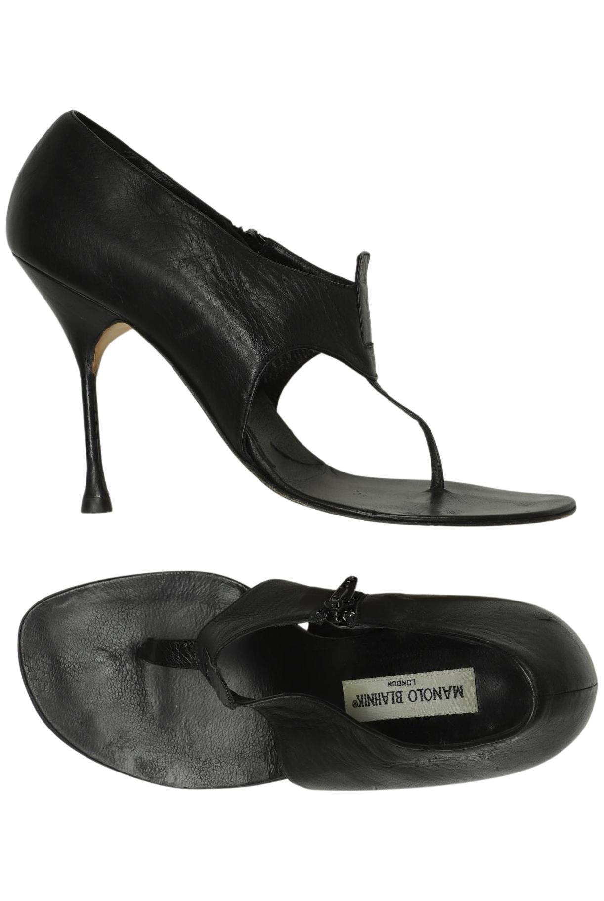 

Manolo Blahnik Damen Sandale, schwarz, Gr. 39