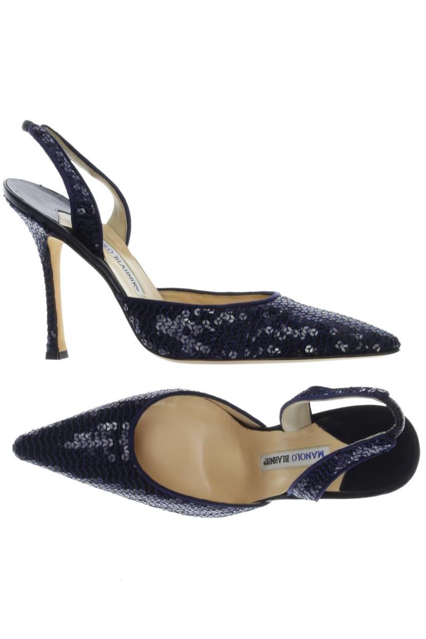 

Manolo Blahnik Damen Sandale, marineblau, Gr. 41