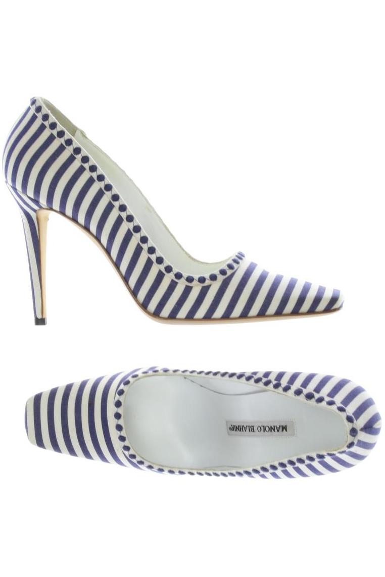 

Manolo Blahnik Damen Pumps, blau, Gr. 39.5