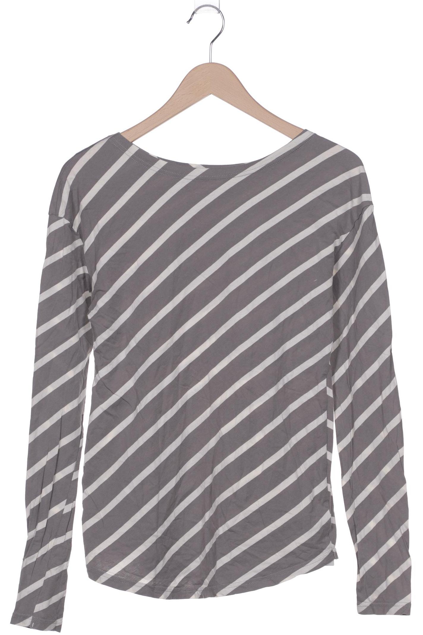 

manomama Damen Langarmshirt, grau, Gr. 38