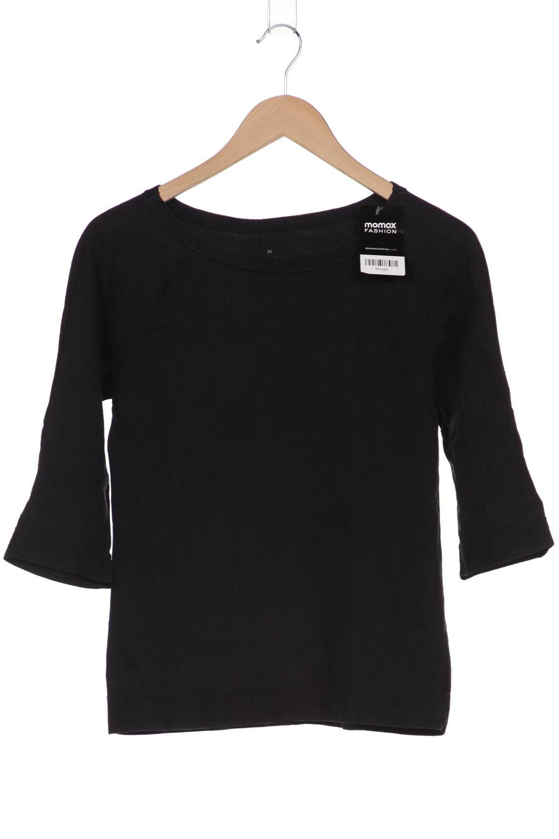 

manomama Damen Langarmshirt, schwarz, Gr. 38