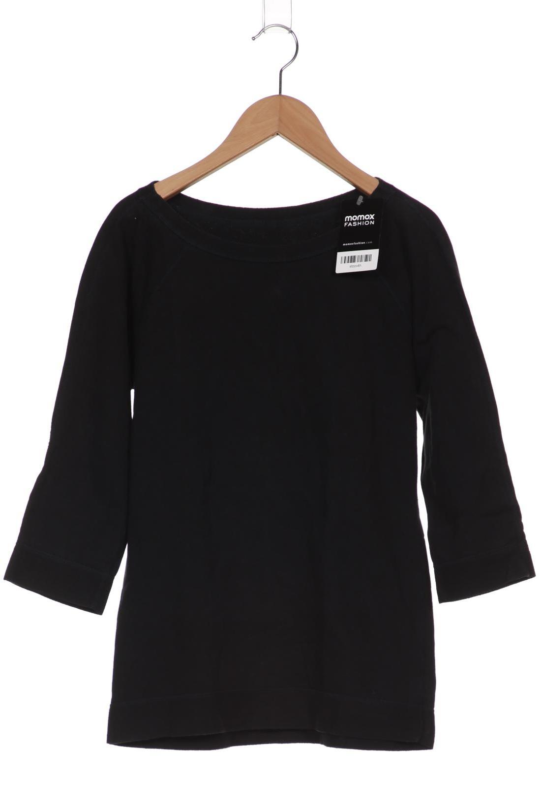 

manomama Damen Langarmshirt, schwarz, Gr. 36