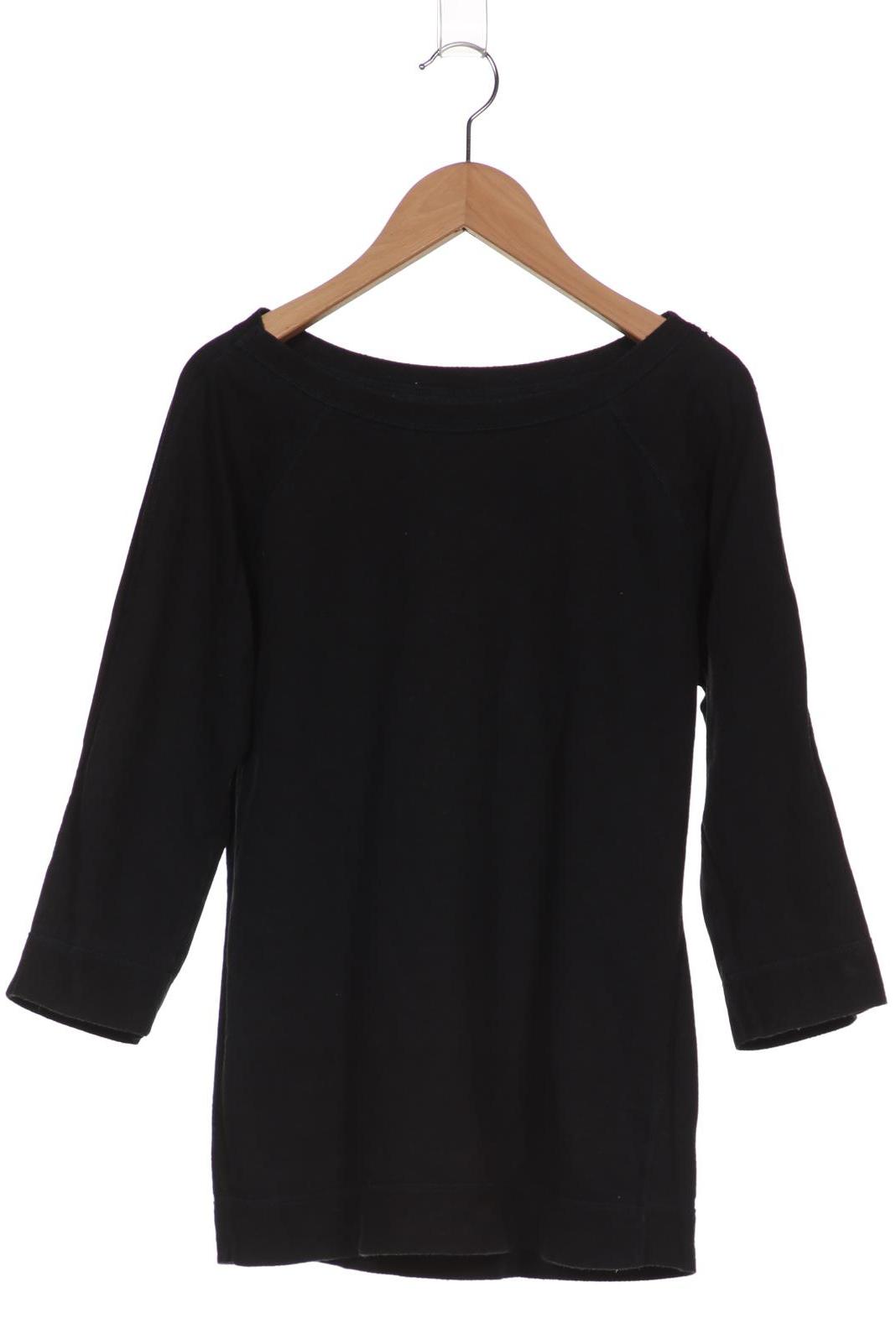 

manomama Damen Langarmshirt, schwarz, Gr. 36