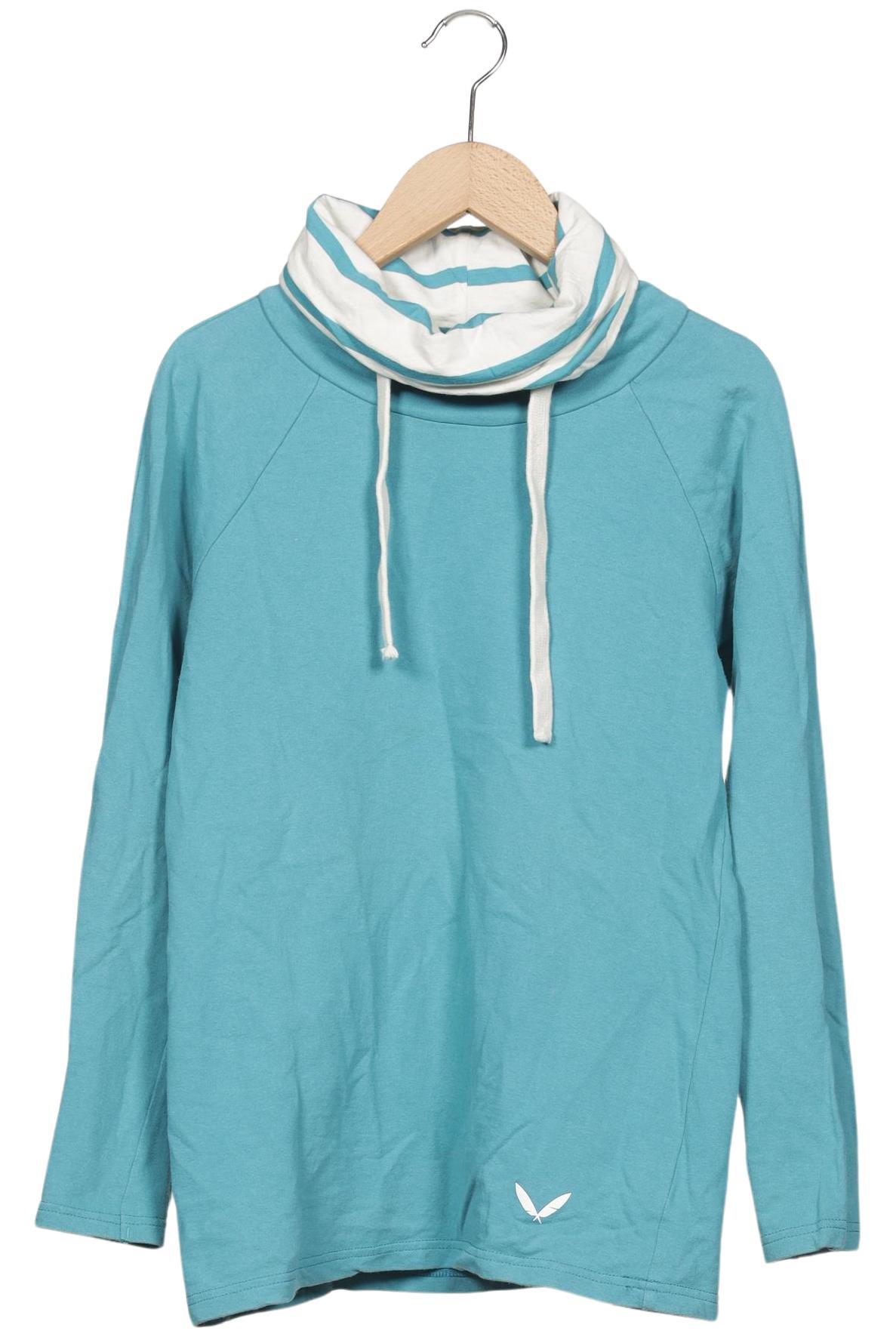 

manomama Damen Sweatshirt, hellblau, Gr. 36