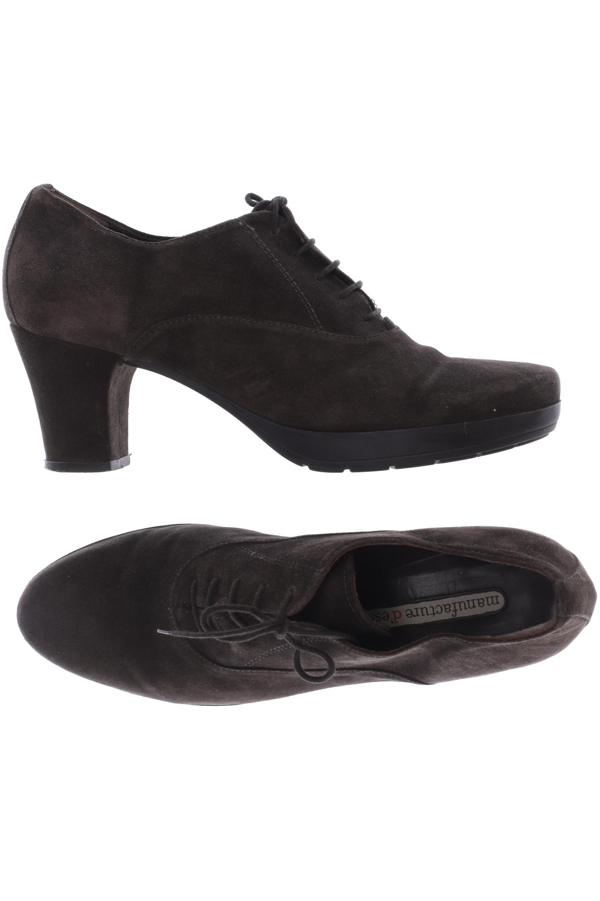 

manufacture dessai Damen Halbschuh, braun, Gr. 42