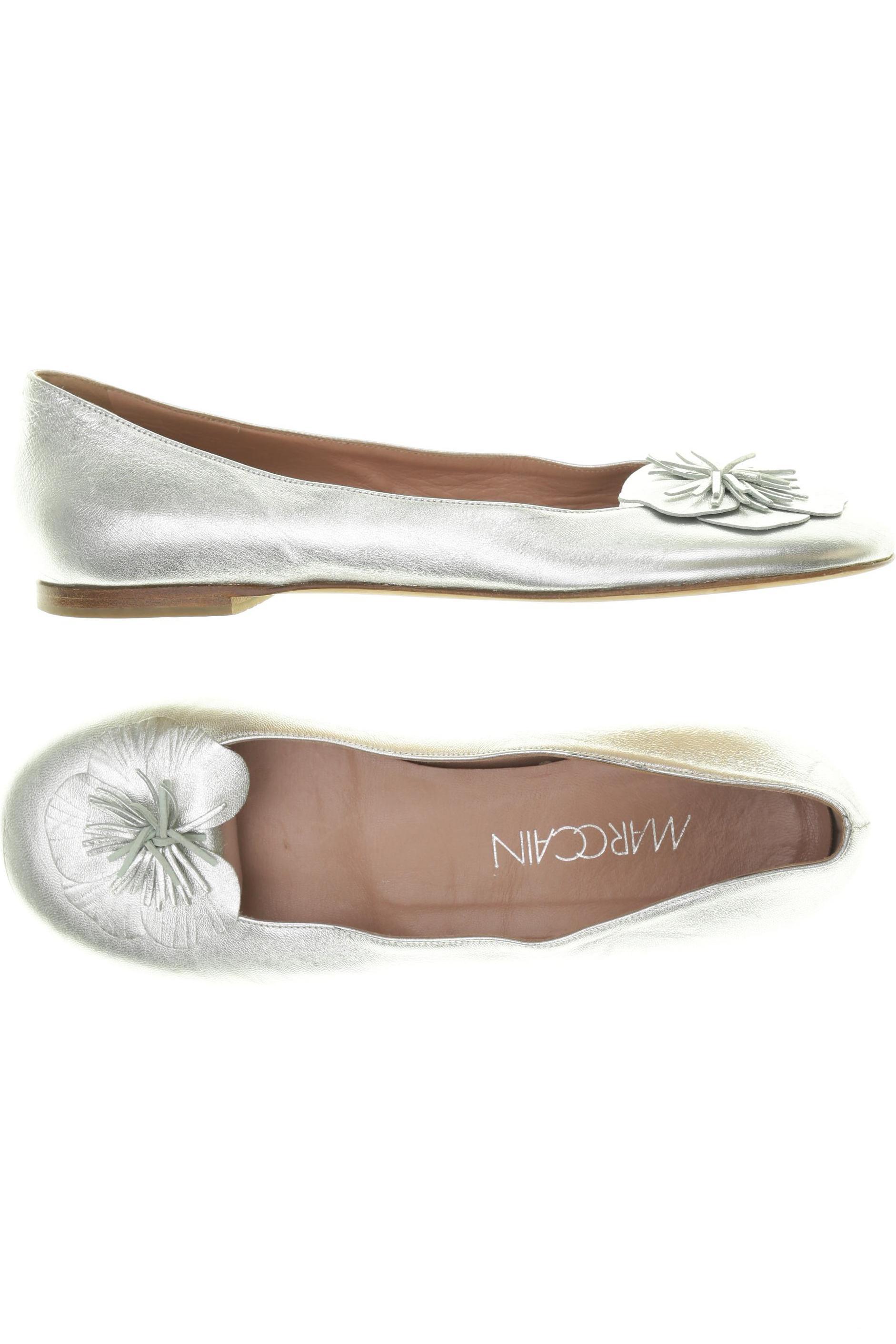 

Marc Cain Damen Ballerinas, silber, Gr. 37